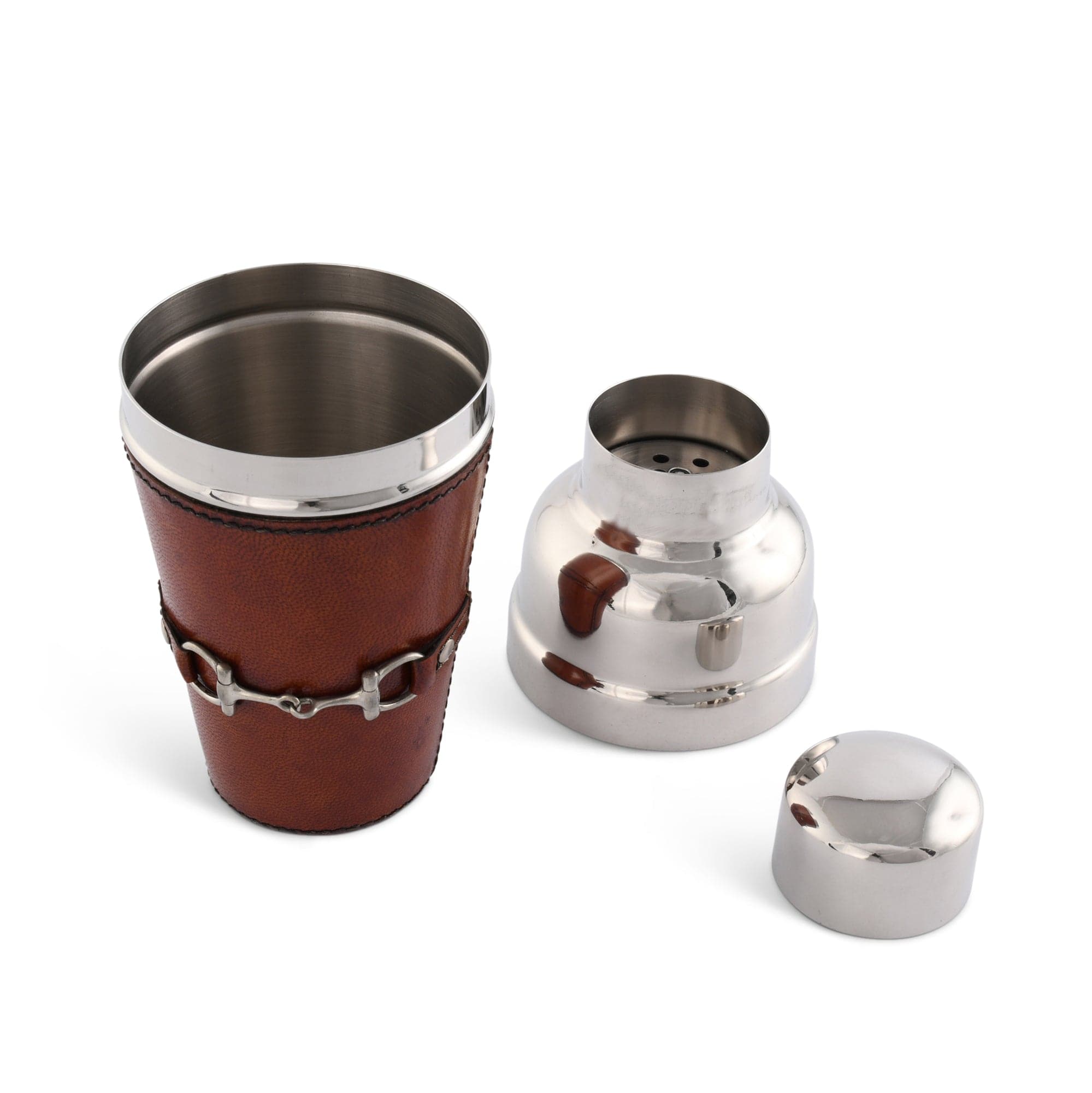 Vagabond House Equestrian Premium Genuine Leather Equestrian Bit Cocktail Shaker