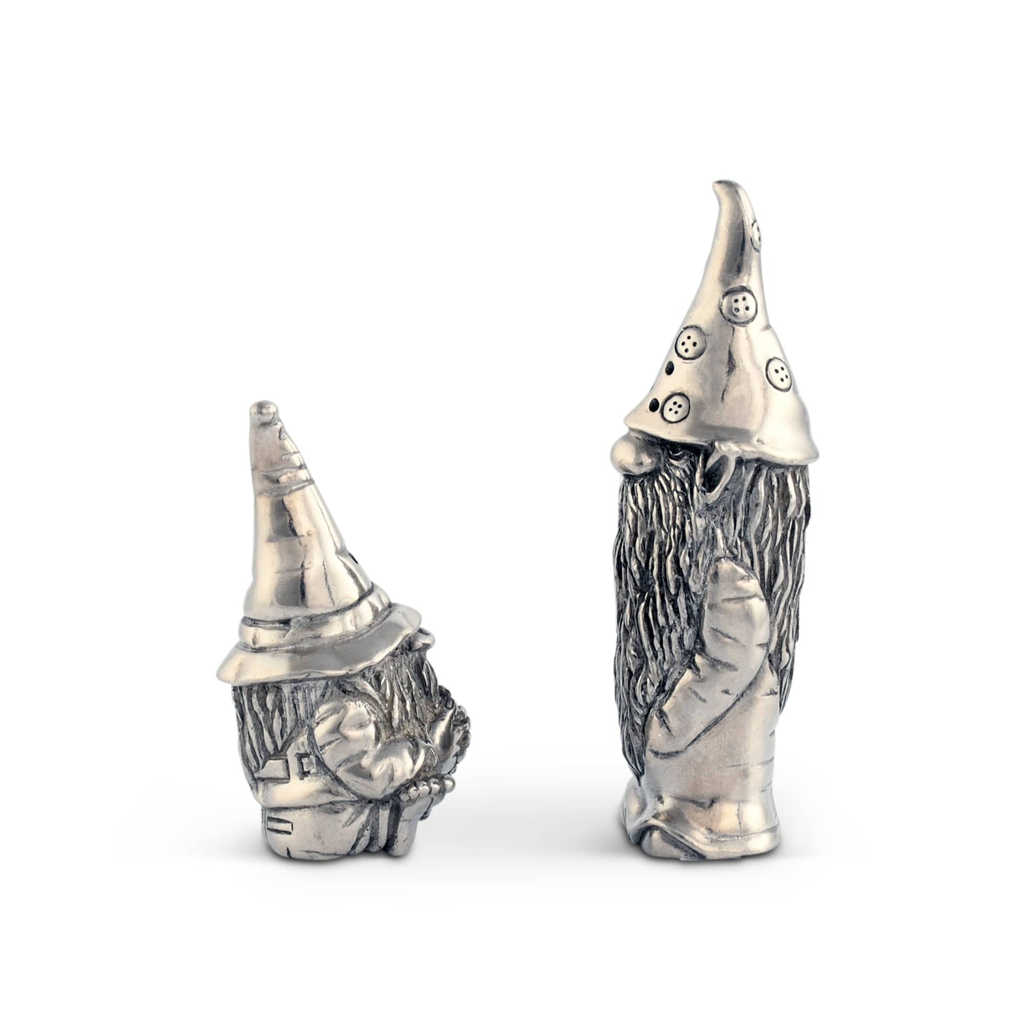 Vagabond House Holidays Gnome Pewter Salt and Pepper