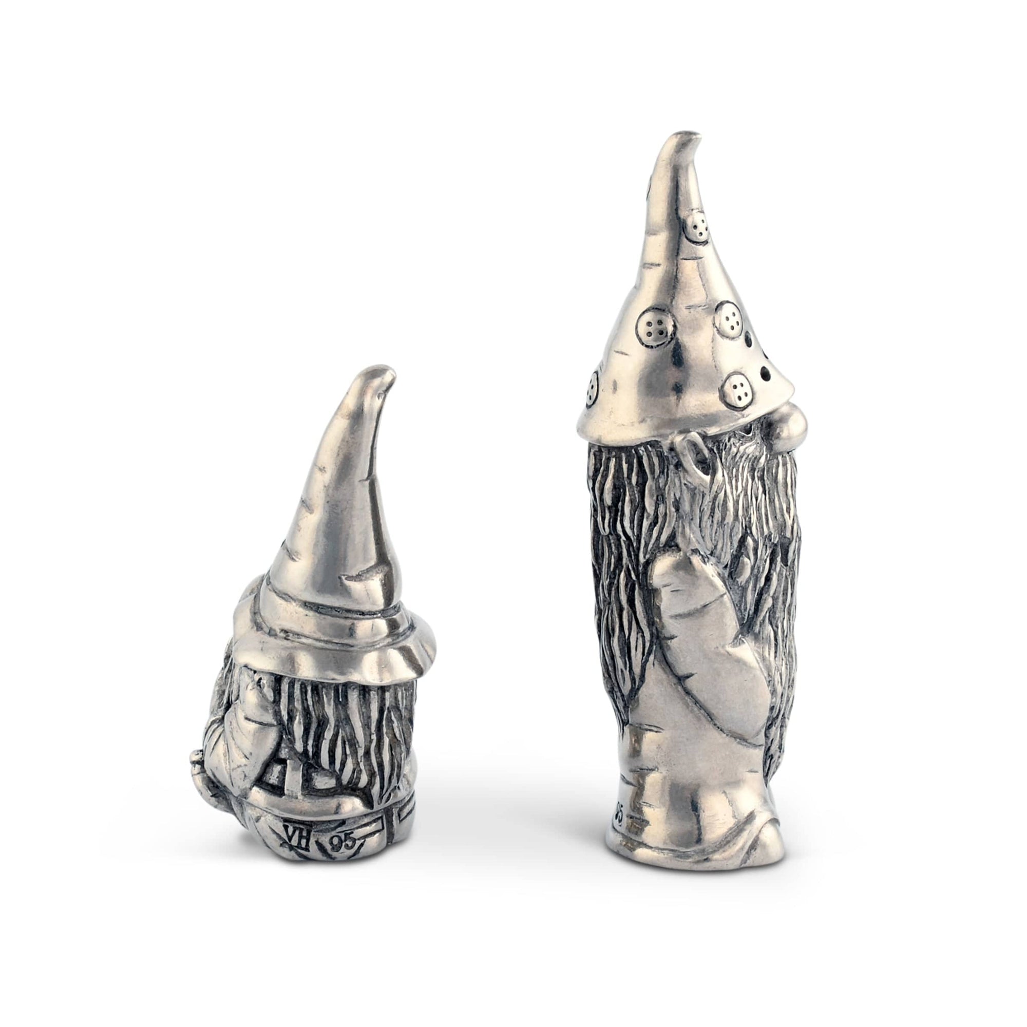 Vagabond House Holidays Gnome Pewter Salt and Pepper