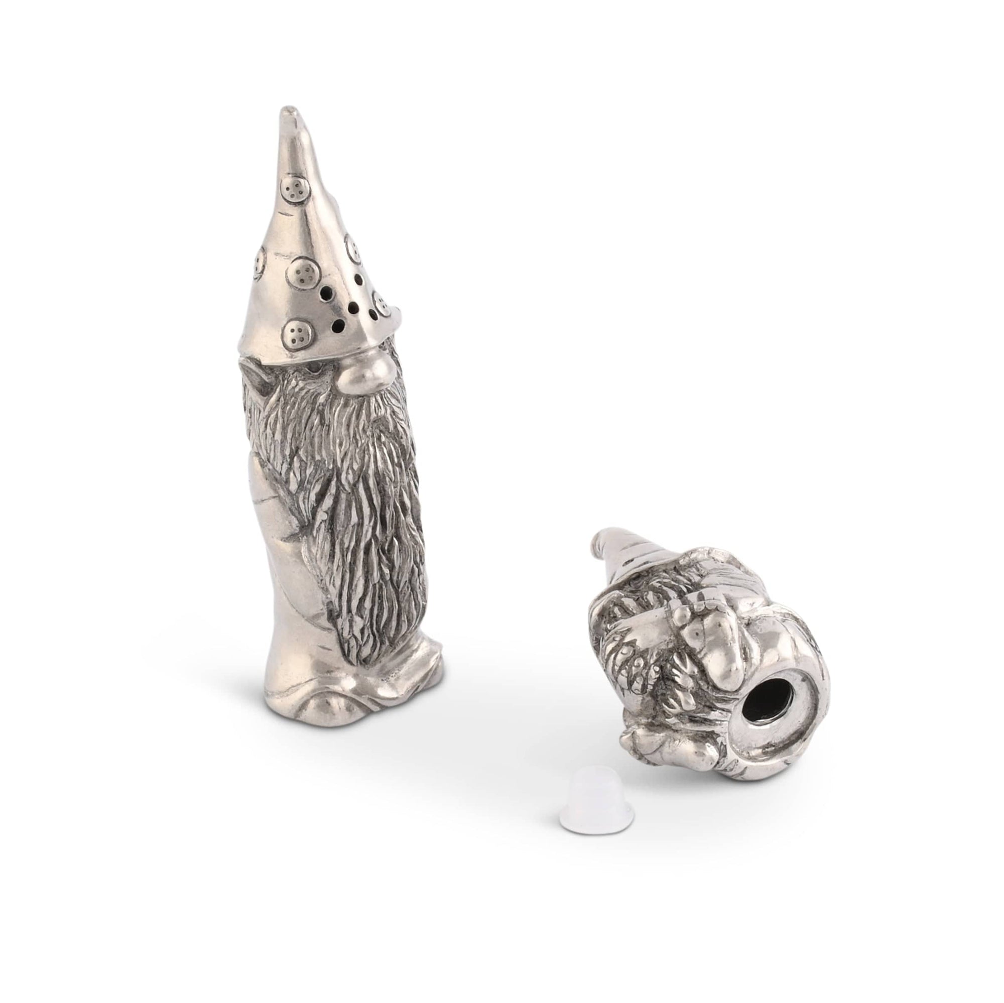 Vagabond House Holidays Gnome Pewter Salt and Pepper