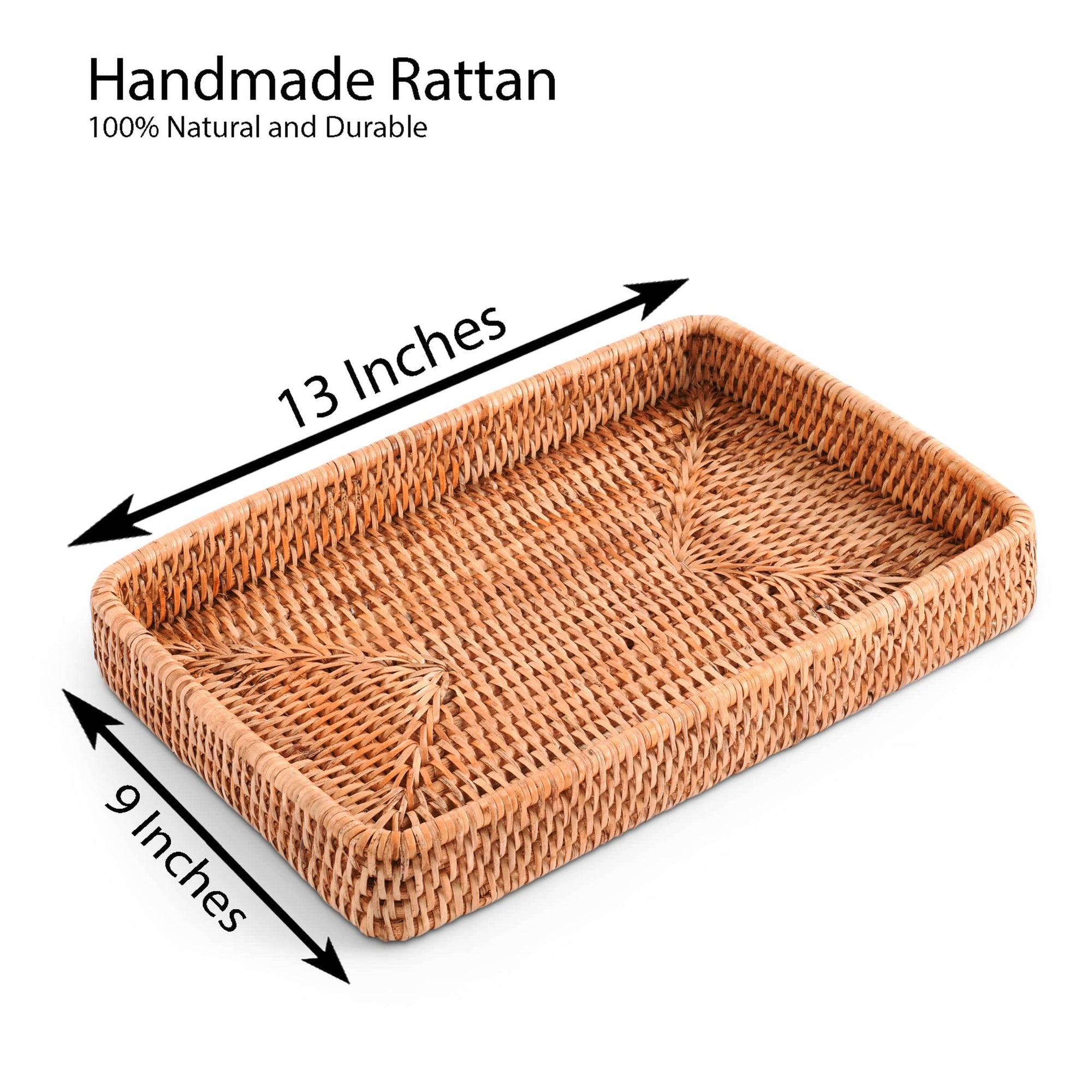 Vagabond House Replacement Catchall Tray Hand Woven Wicker Rattan