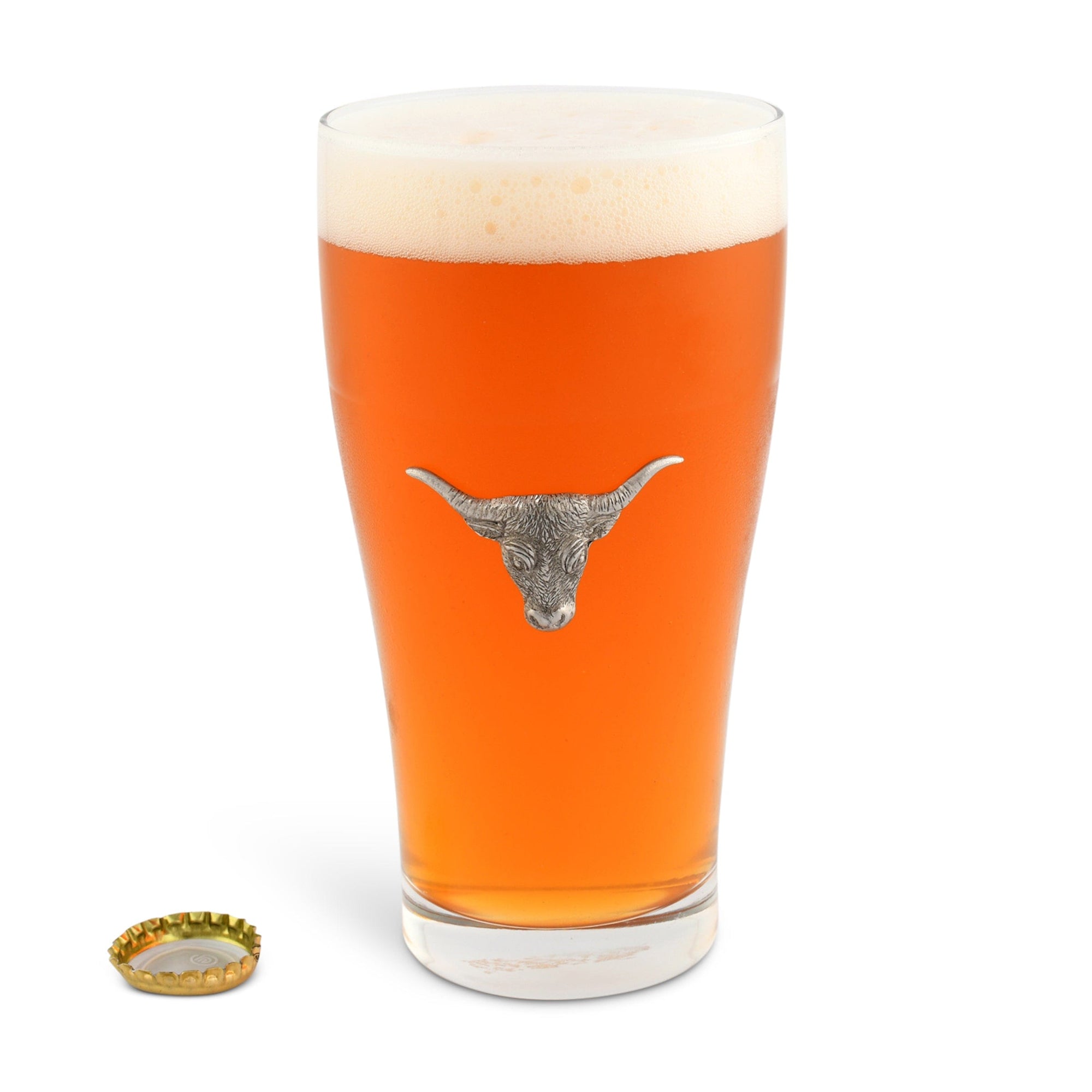 Vagabond House Western Frontier Long  Horn Beer Glass