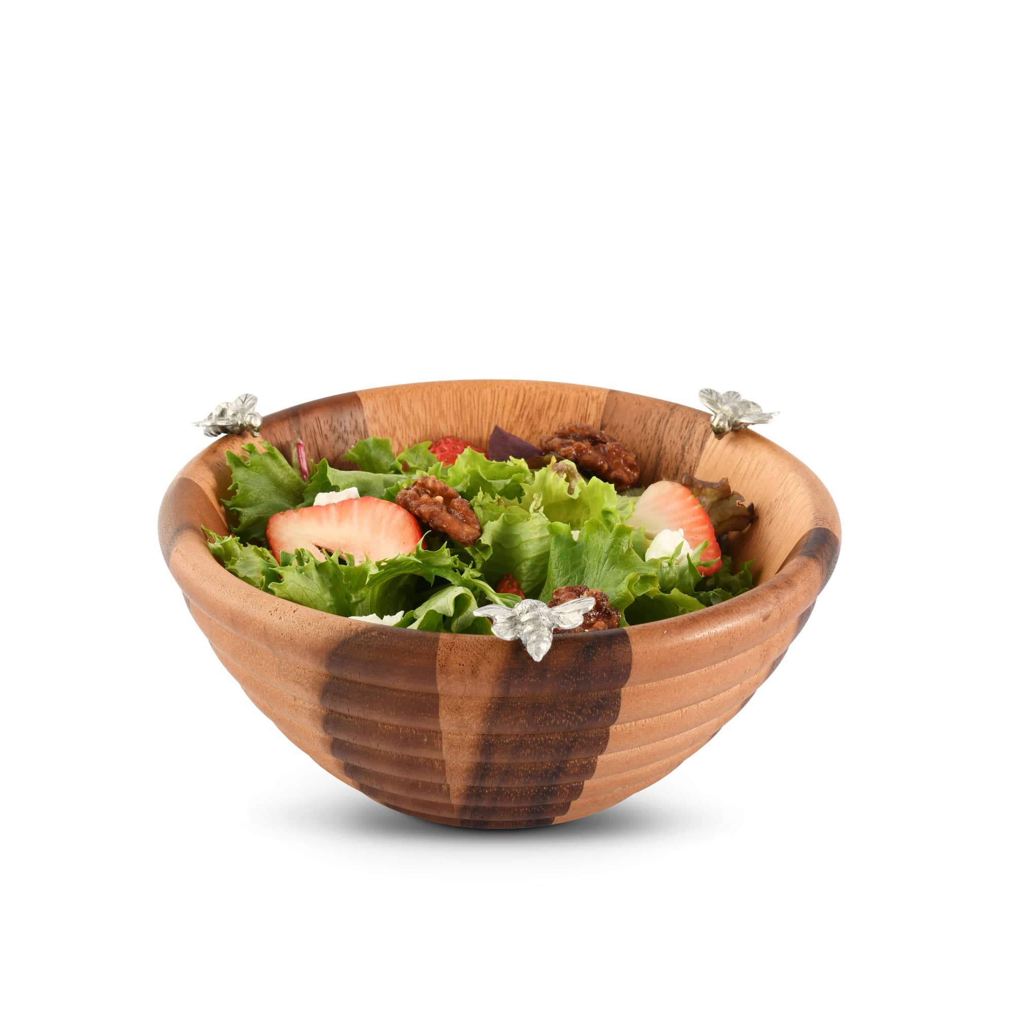 Vagabond House Arche of Bees Bee Hive Salad Bowl - Single Serve