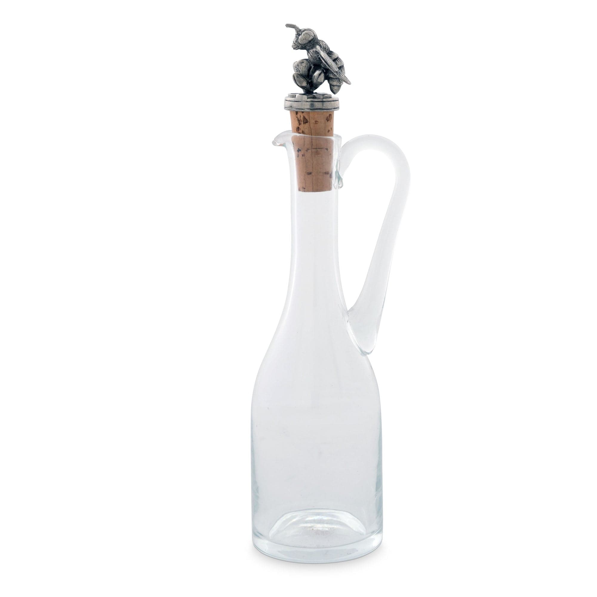 Vagabond House Arche of Bees Cruet Bottle with Pewter Bee Cork Stopper