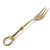 Vagabond House Equestrian Bit Serving Fork - Stainless Steel Shiny Gold