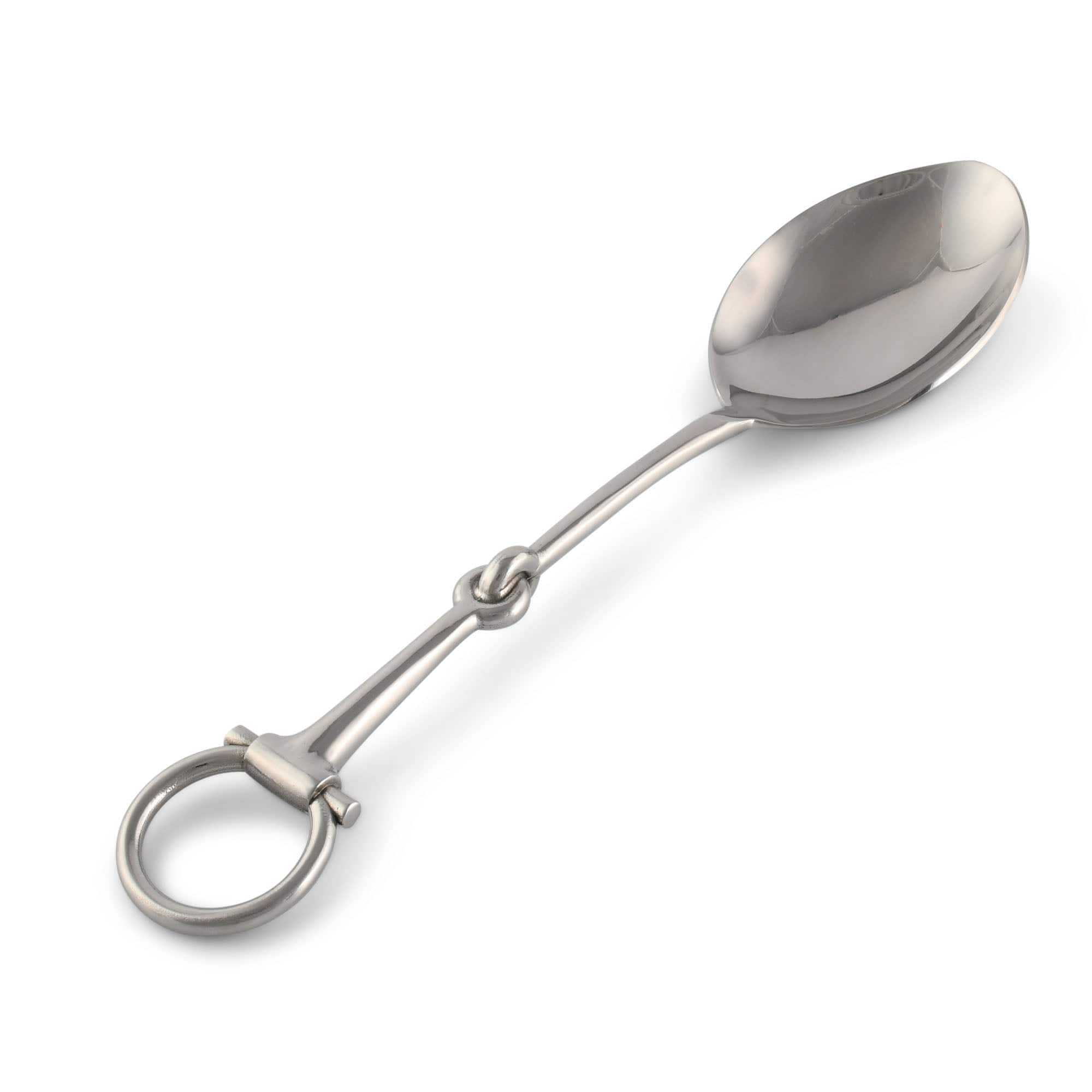 Vagabond House Equestrian Bit Serving Spoon - Stainless Steel Matt Silver