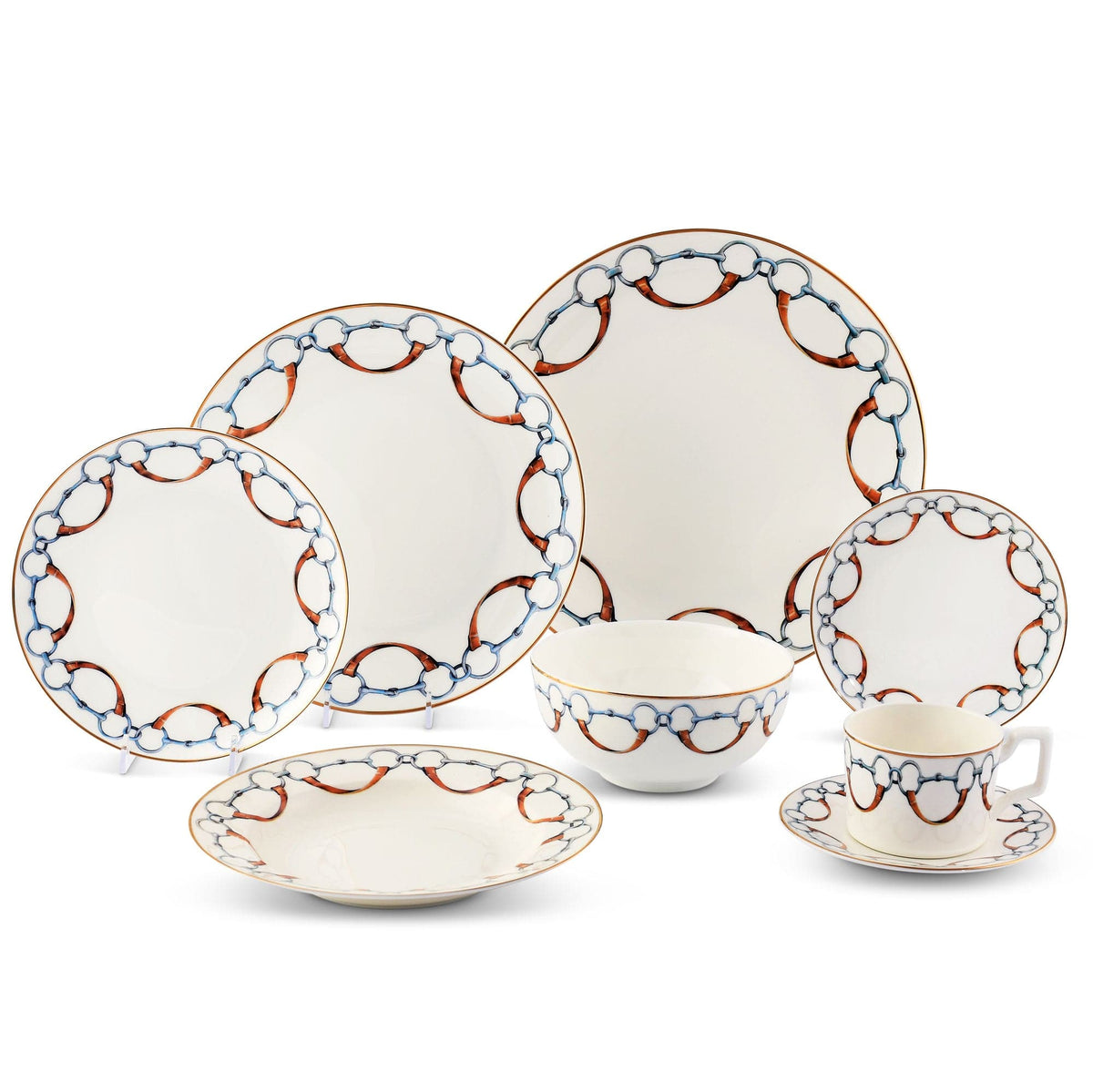 Vagabond House Equestrian Bone China Wellington Dinnerware