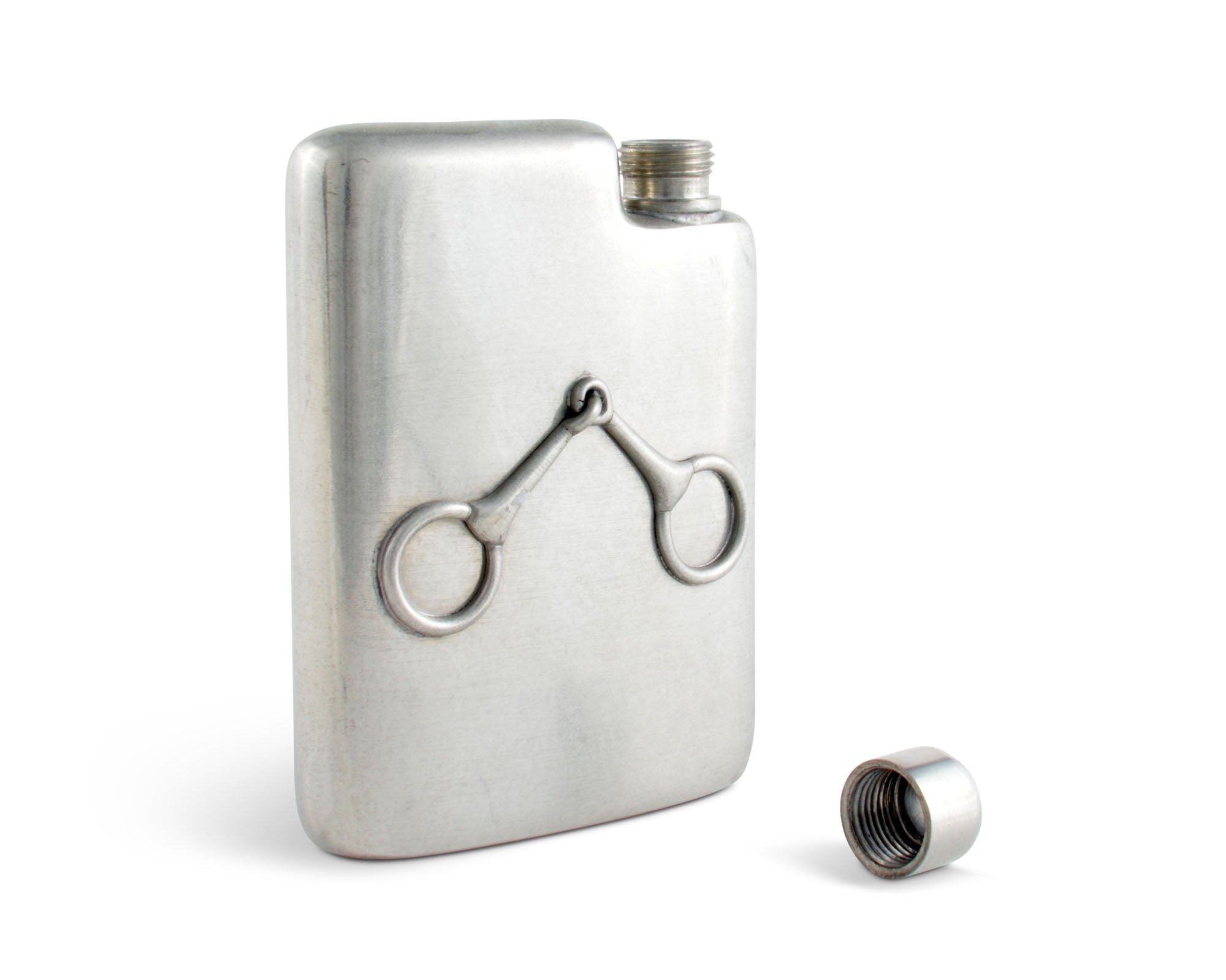 Vagabond House Equestrian Equestrian Pewter Flask