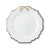 Vagabond House Equestrian Gold Bit Bone China Scallop Salad Plate Gold Rim