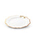 Vagabond House Equestrian Gold Bit Bone China Scallop Salad Plate Gold Rim