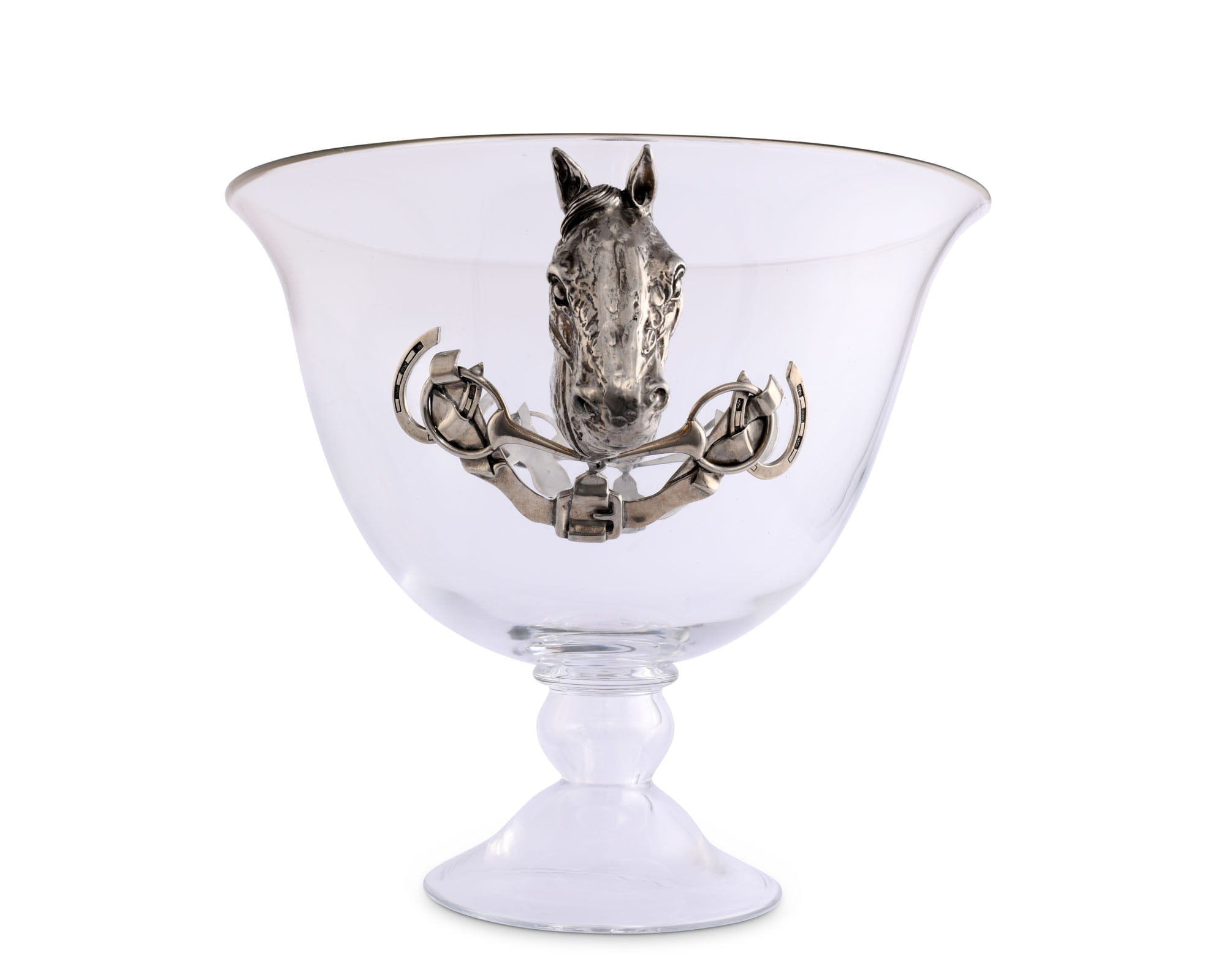 Vagabond House Equestrian Horse Head Glass Ice Tub