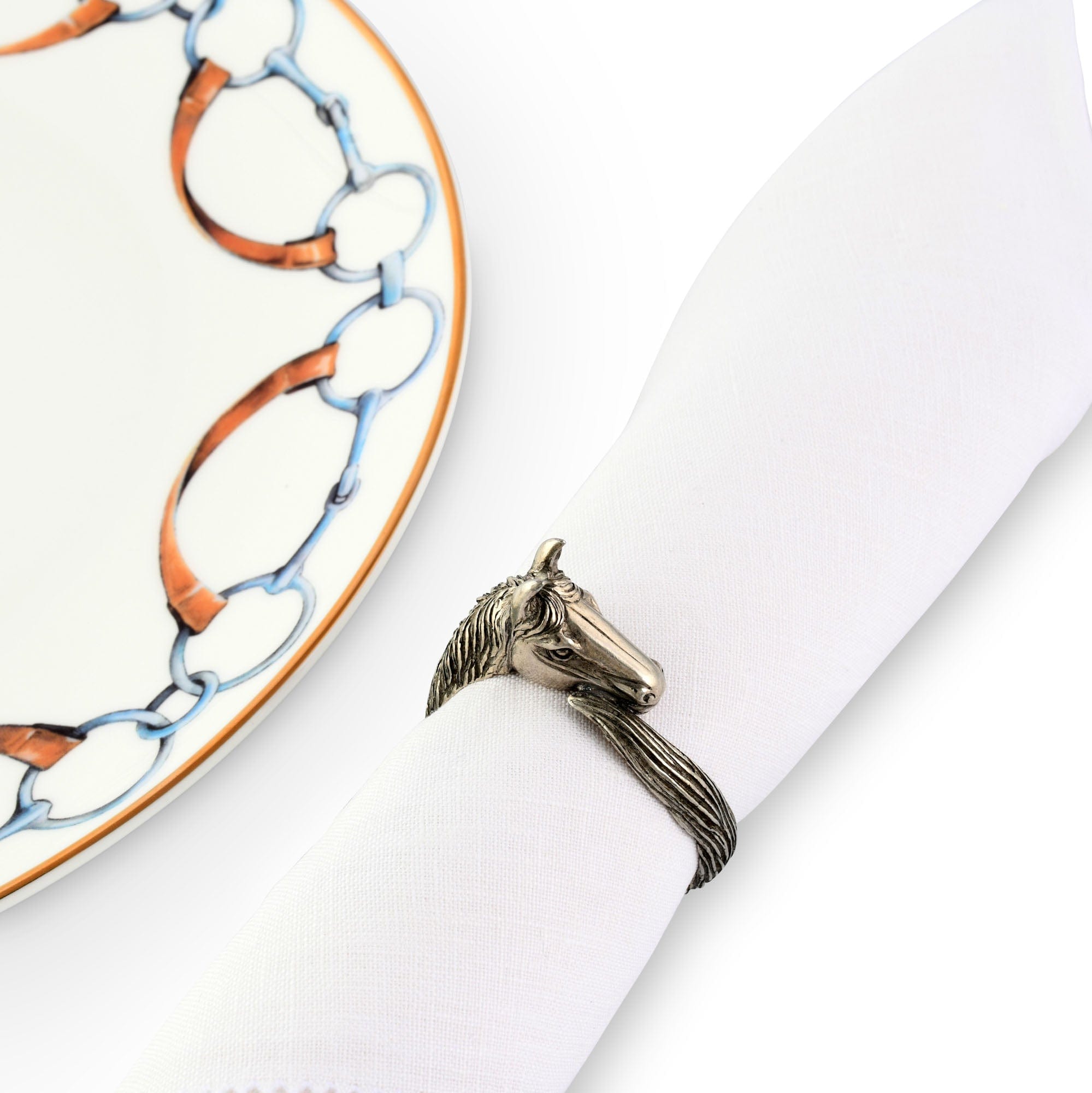 Vagabond House Equestrian Horse Head Napkin Ring