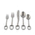 Vagabond House Equestrian Stirrup Five piece Flatware Set - Stainless Steel Matt Silver