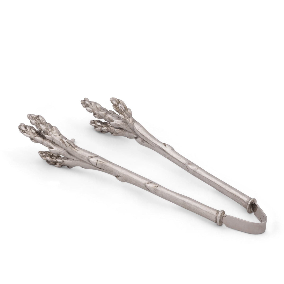 Vagabond House Farmer&#39;s Market Pewter Asparagus Pattern Tongs