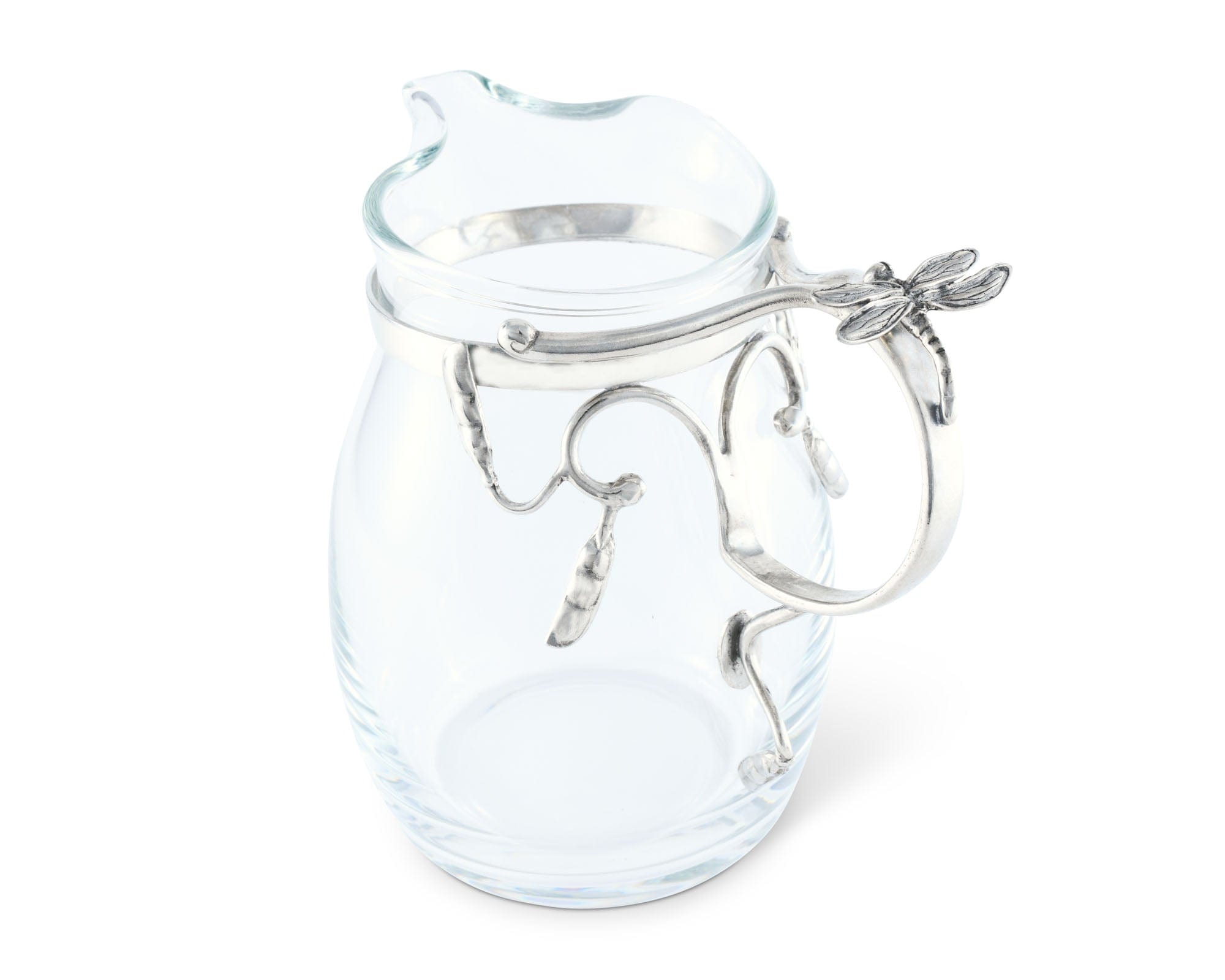 Vagabond House Garden Friends Dragonfly Glass Pitcher