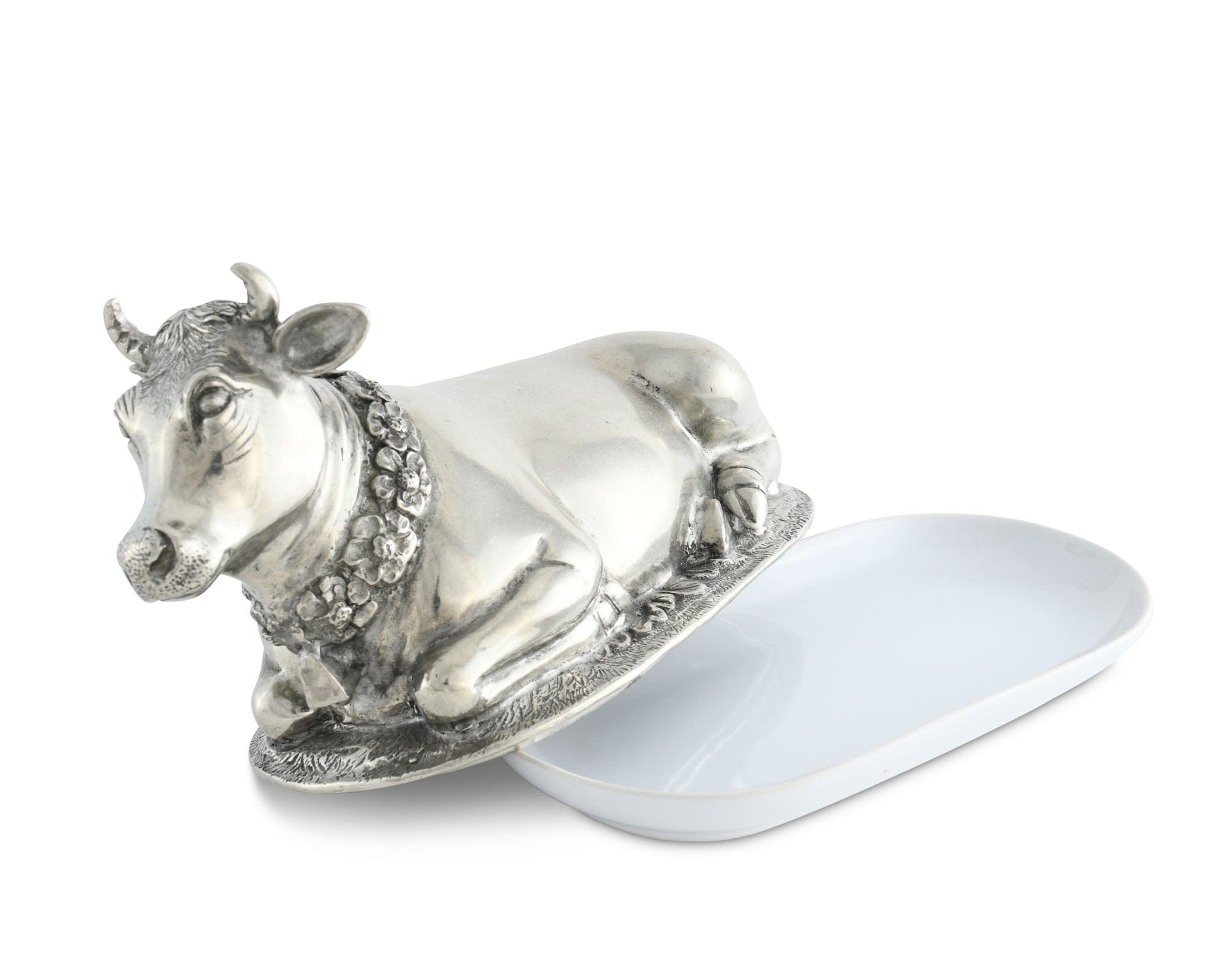 Vagabond House Garden Friends Mabel Cow Butter Dish