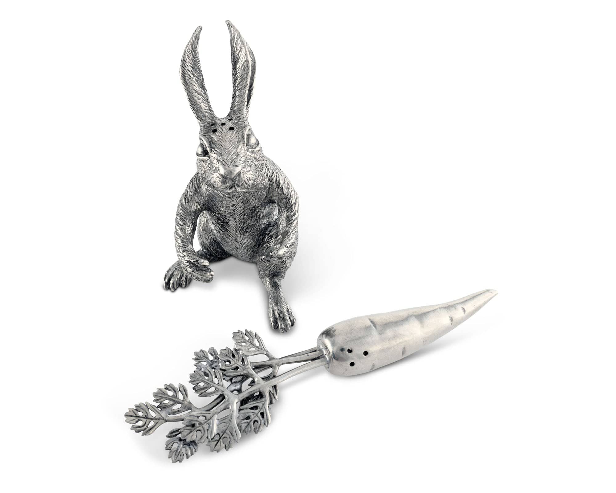 Vagabond House Garden Friends Rabbit Carrot Salt & Pepper Set