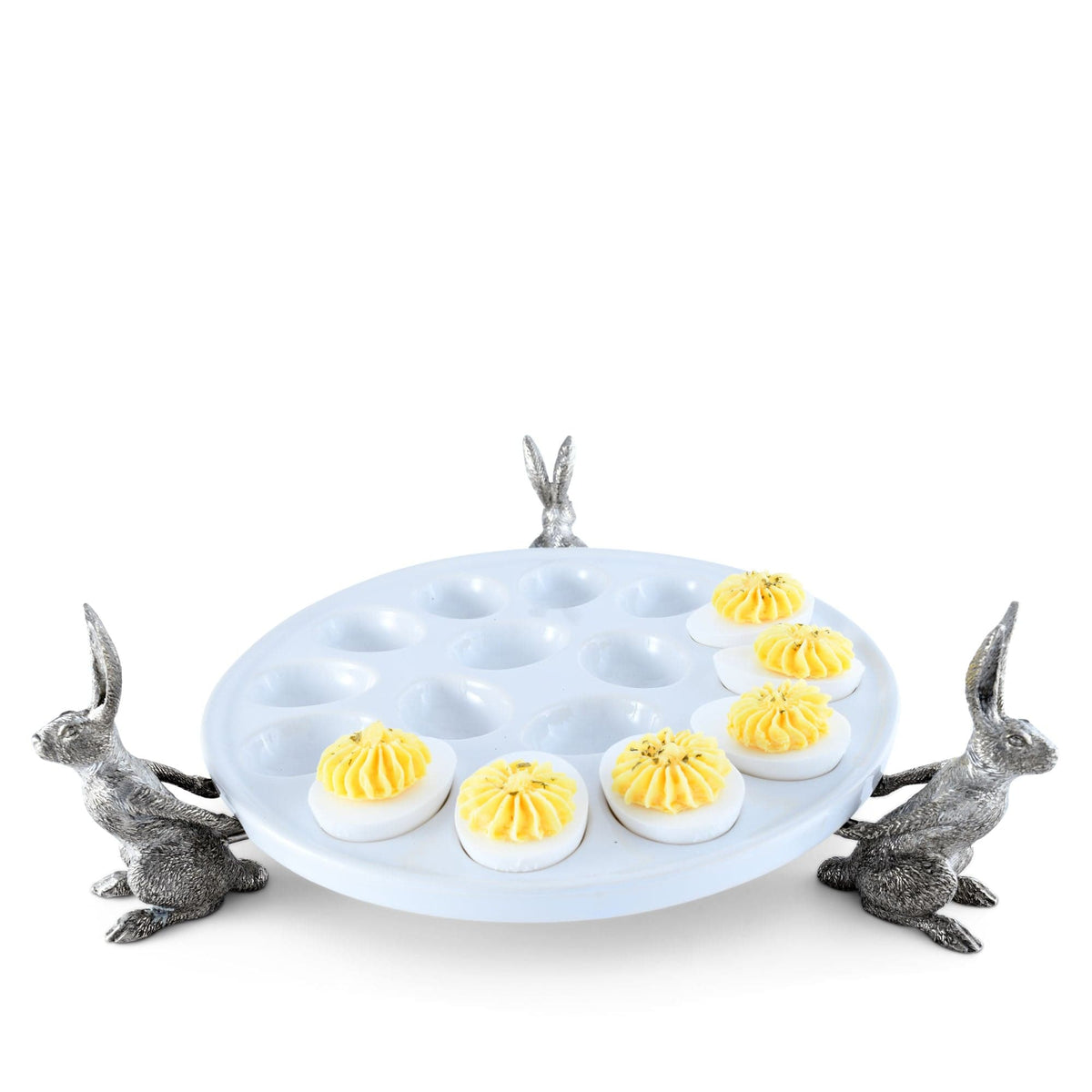 Vagabond House Garden Friends Rabbit Deviled Egg Holder