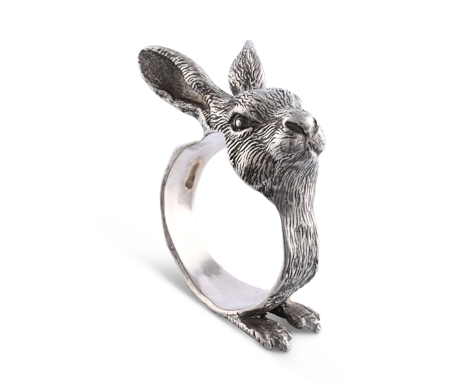 Vagabond House Garden Friends Rabbit Napkin Rings