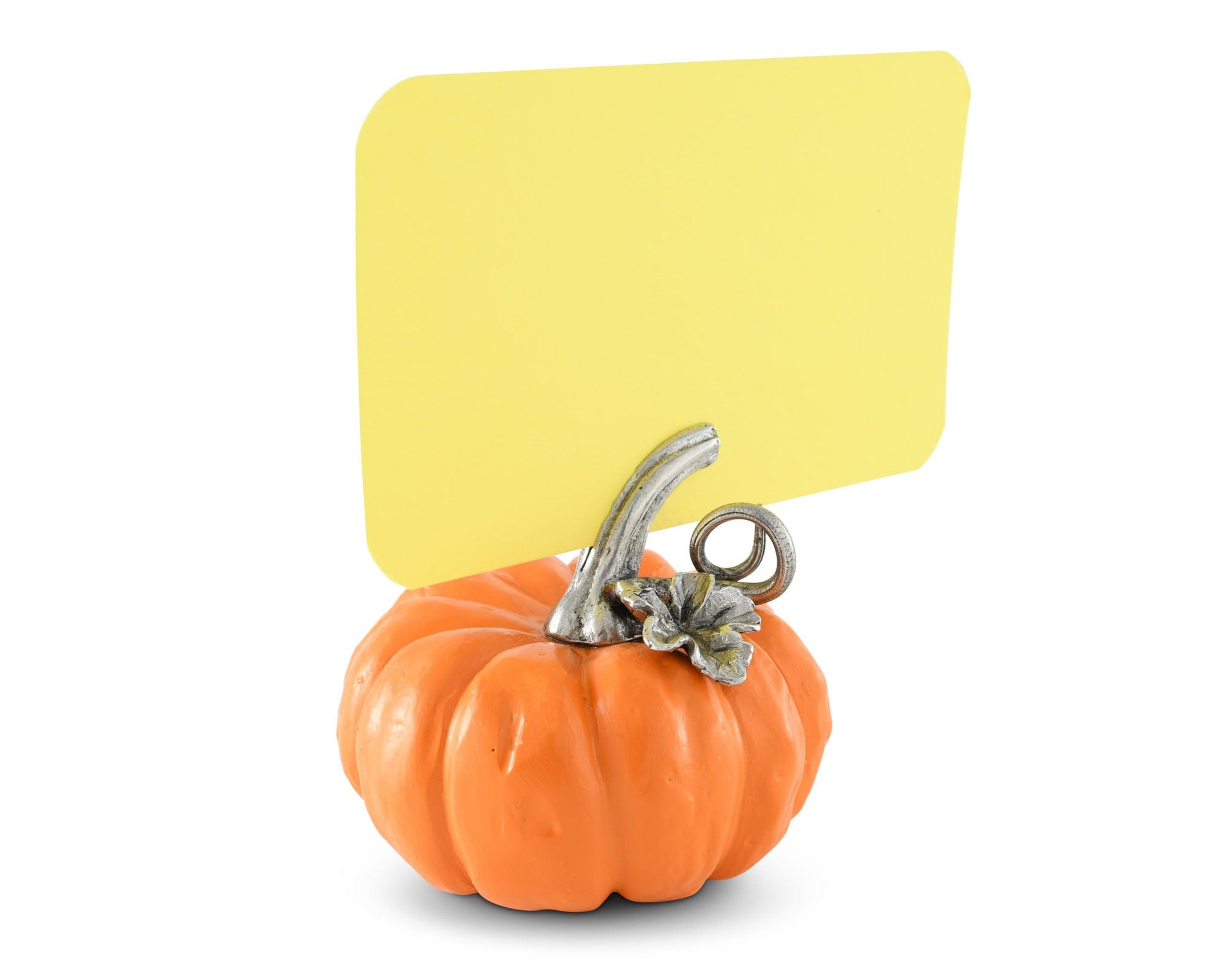 Vagabond House Harvest Pumpkin Place Card Holder