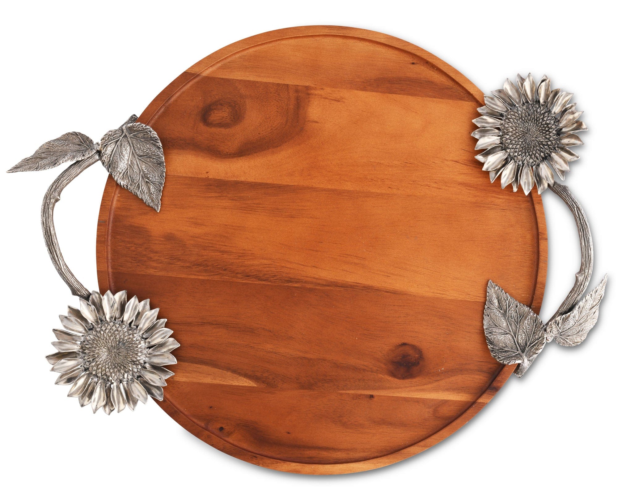 Vagabond House Harvest Sunflower Wood Serving Tray