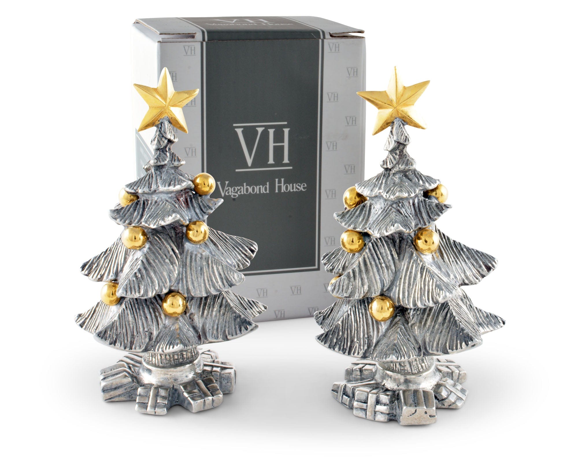 Vagabond House Holidays Christmas Tree Salt and Pepper