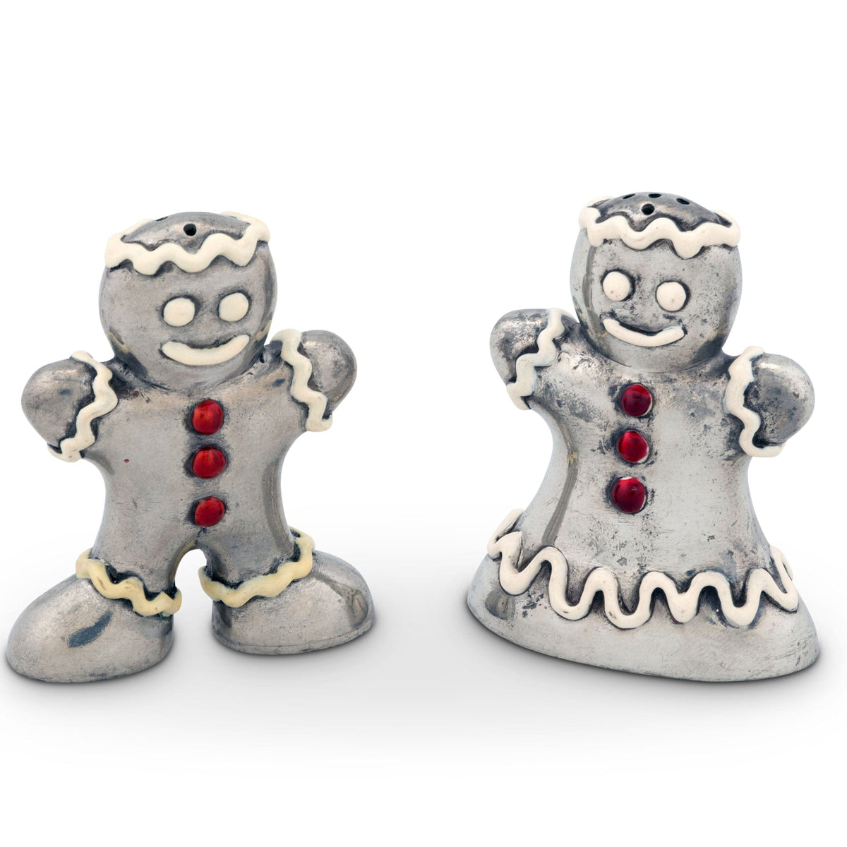 Vagabond House Holidays Gingerbread Couple Salt &amp; Pepper Set