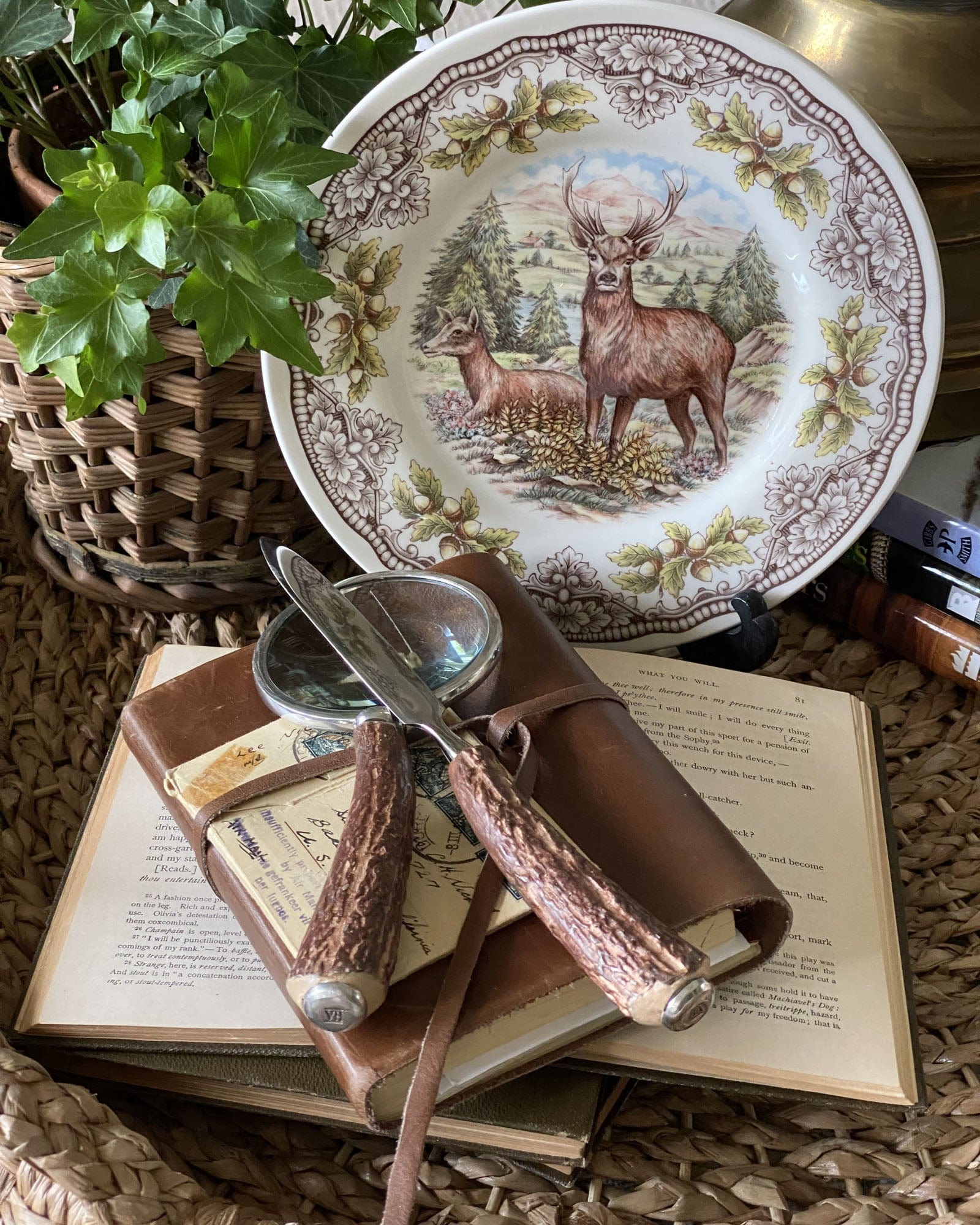 Vagabond House Lodge Style Composite Antler Letter Opener