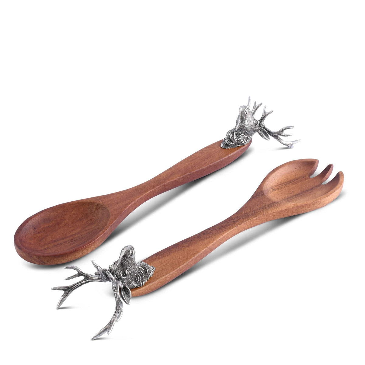 Vagabond House Lodge Style Elk Head Salad Servers