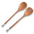 Vagabond House Lodge Style Elk Head Wood Salad Servers