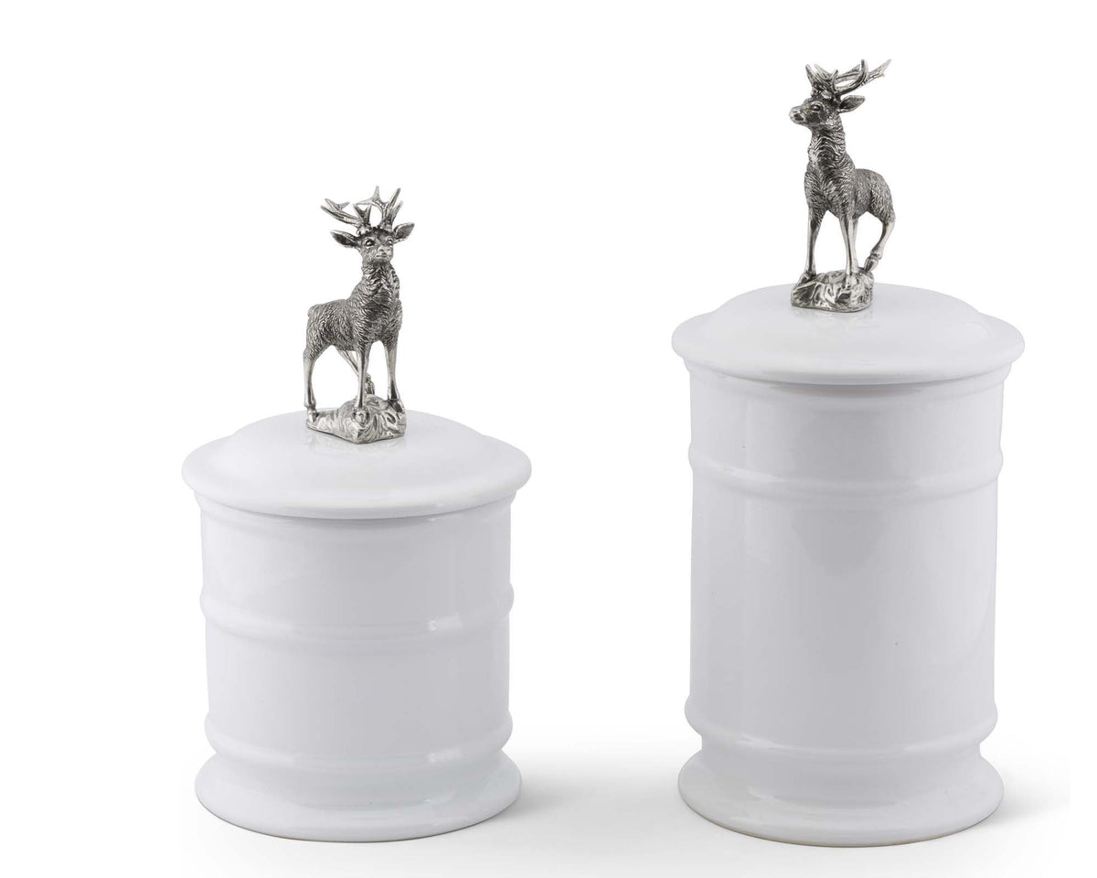 Vagabond House Lodge Style Elk Stoneware Canister