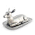 Vagabond House Lodge Style Pewter Doe Butter Dish