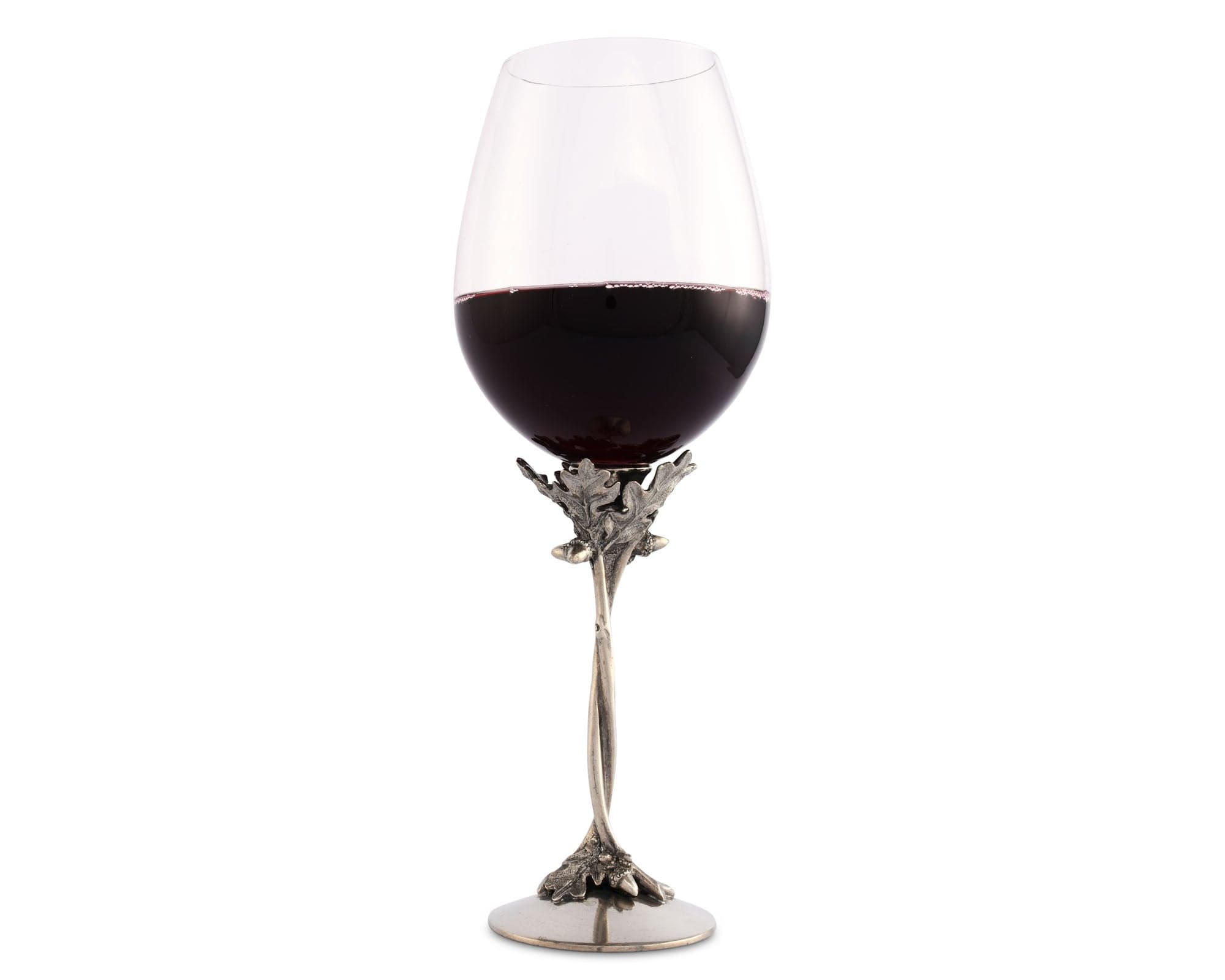 Vagabond House Majestic Forest Red Wine - 10.75" H 15 oz Entwined Oak Pewter Stemware