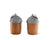 Vagabond House Majestic Forest Wood and Pewter Acorns Salt & Pepper Set