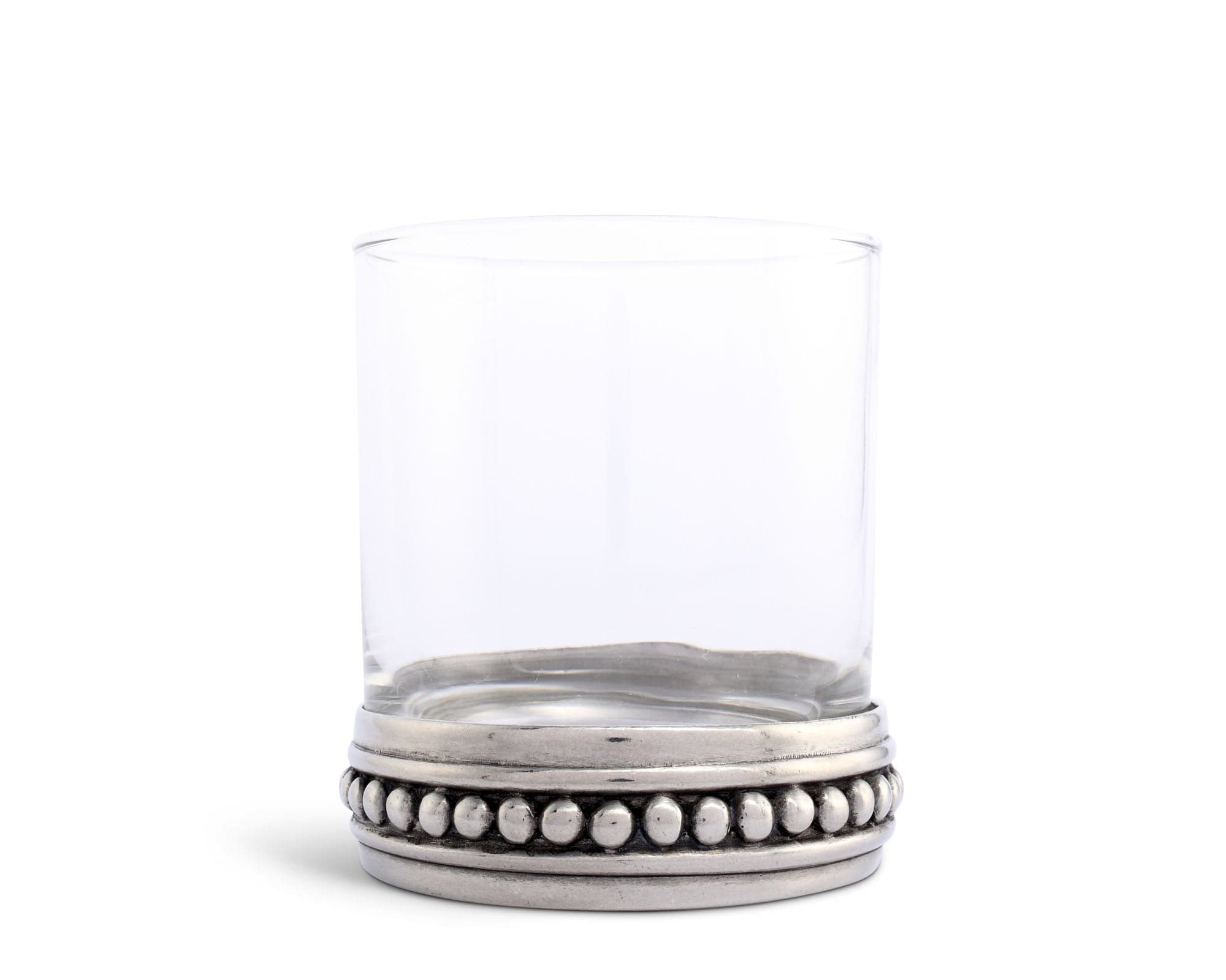 Vagabond House Medici Living Medici Beading Double Old Fashion Bar Glass