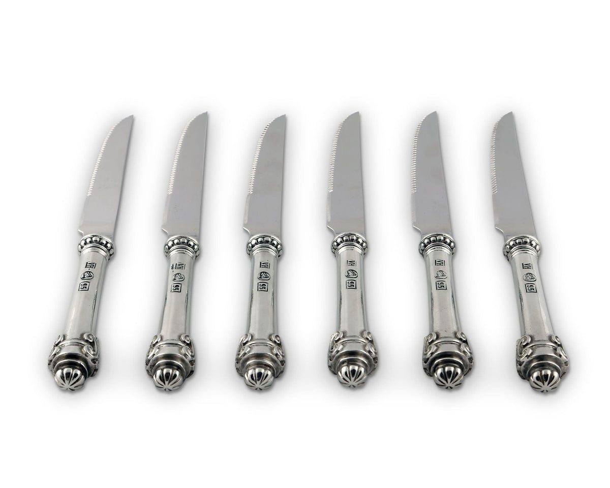 Steak Knives, Set of 6- Dark Grey - Cornelia Park