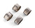 Vagabond House Medici Living Pewter Classic Napkin Ring Set (4)