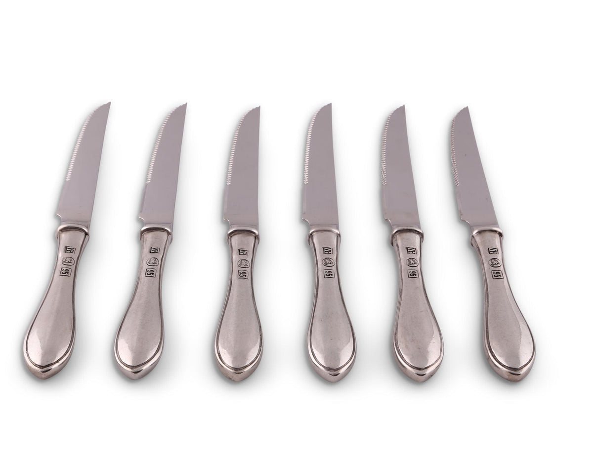 Steak Knives, Set of 6- Dark Grey - Cornelia Park