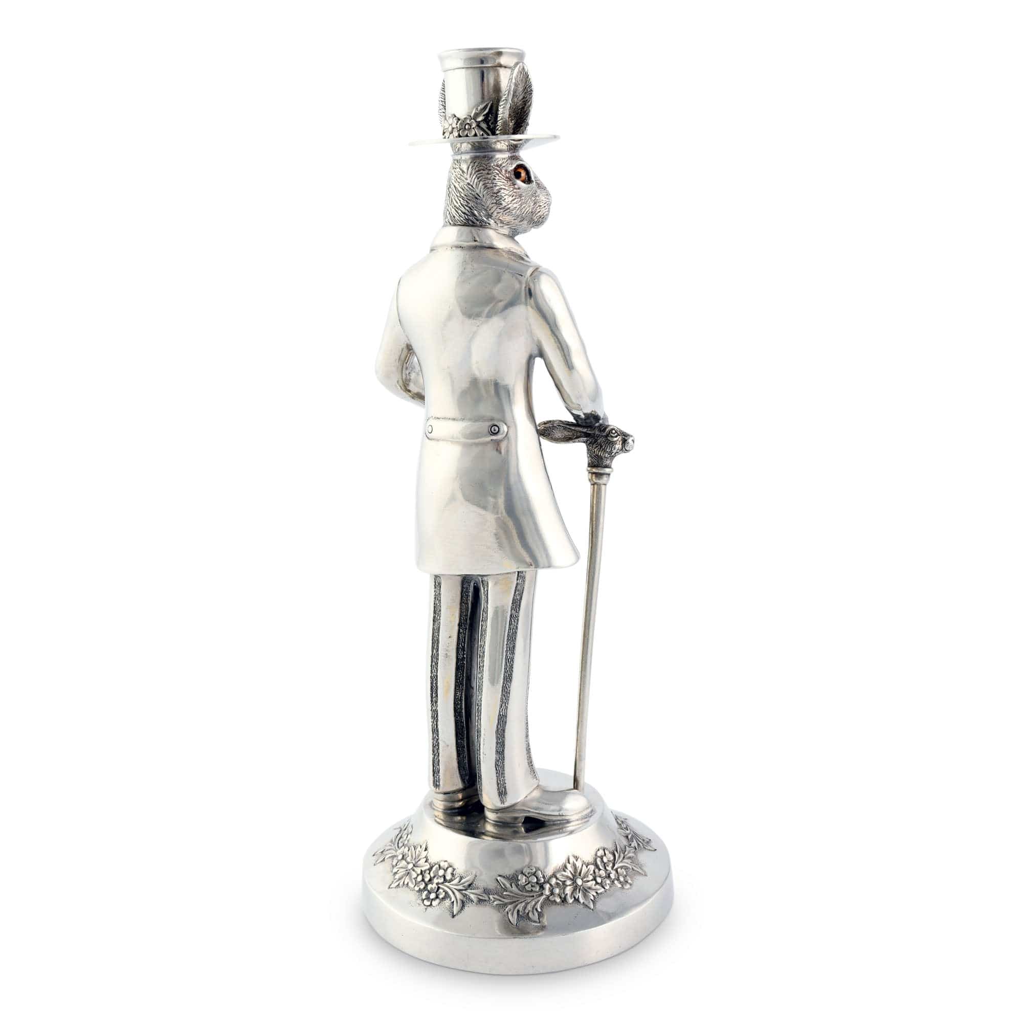 Vagabond House Morning Hunt Gentleman Hare Tall Candlestick