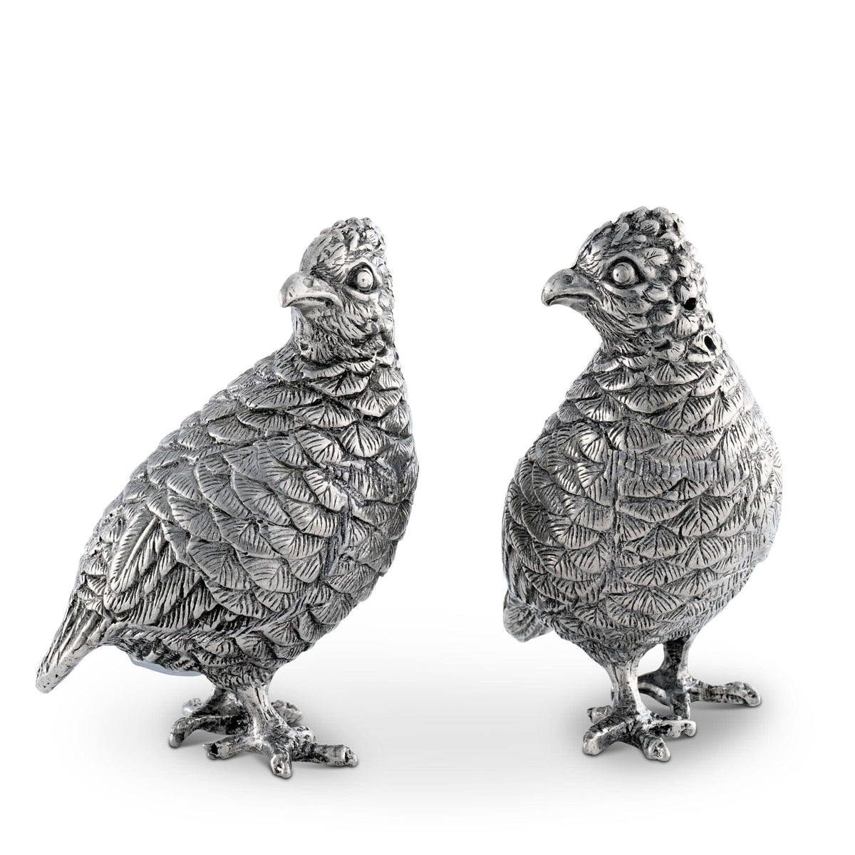 Vagabond House Morning Hunt Standing Quails Salt &amp; Pepper Set