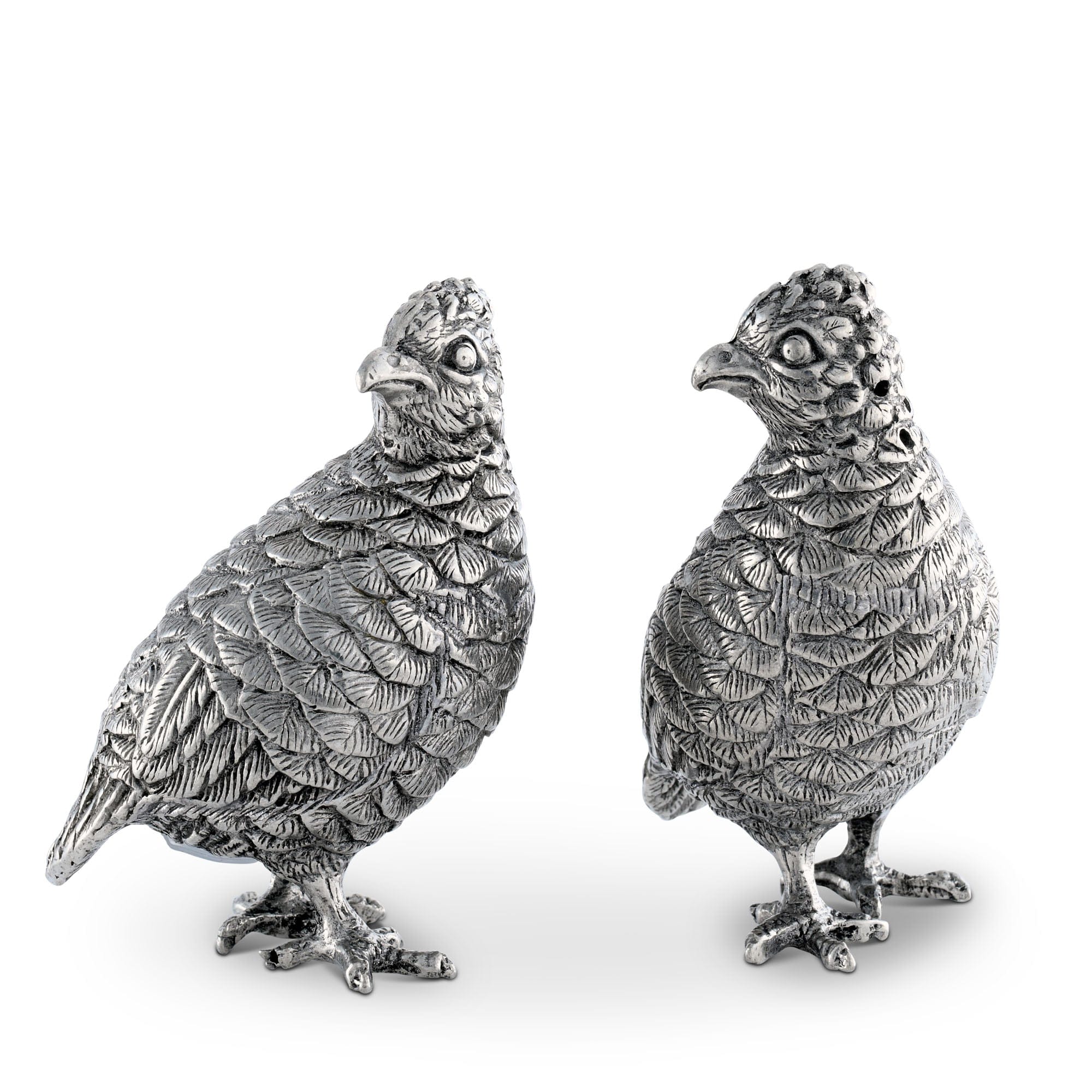 Vagabond House Morning Hunt Standing Quails Salt & Pepper Set