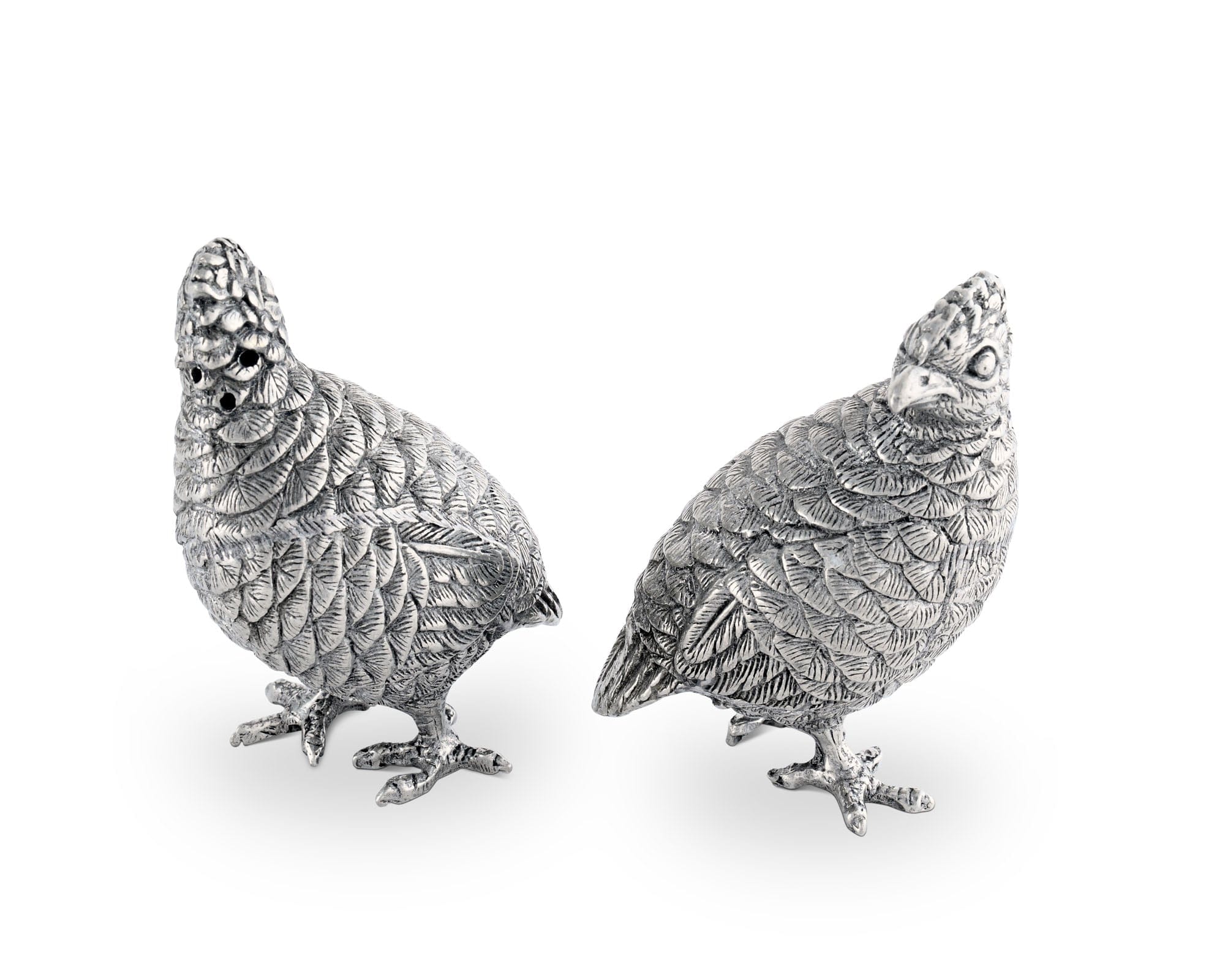 Vagabond House Morning Hunt Standing Quails Salt & Pepper Set