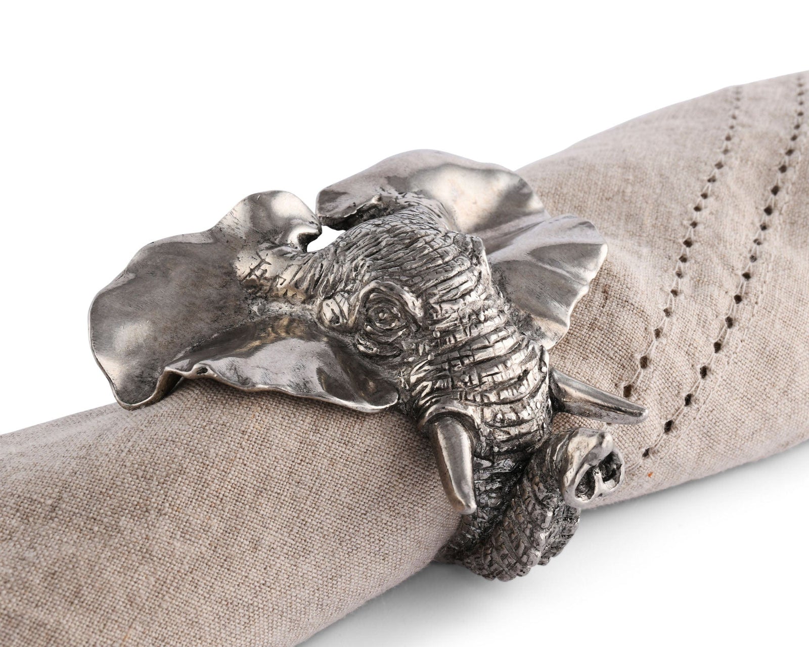 Hand-carved stone napkin ring cheapest holders, elephant or rose designs