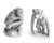 Vagabond House Safari Pewter Chimp Salt and Pepper