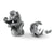 Vagabond House Safari Pewter Chimp Salt and Pepper