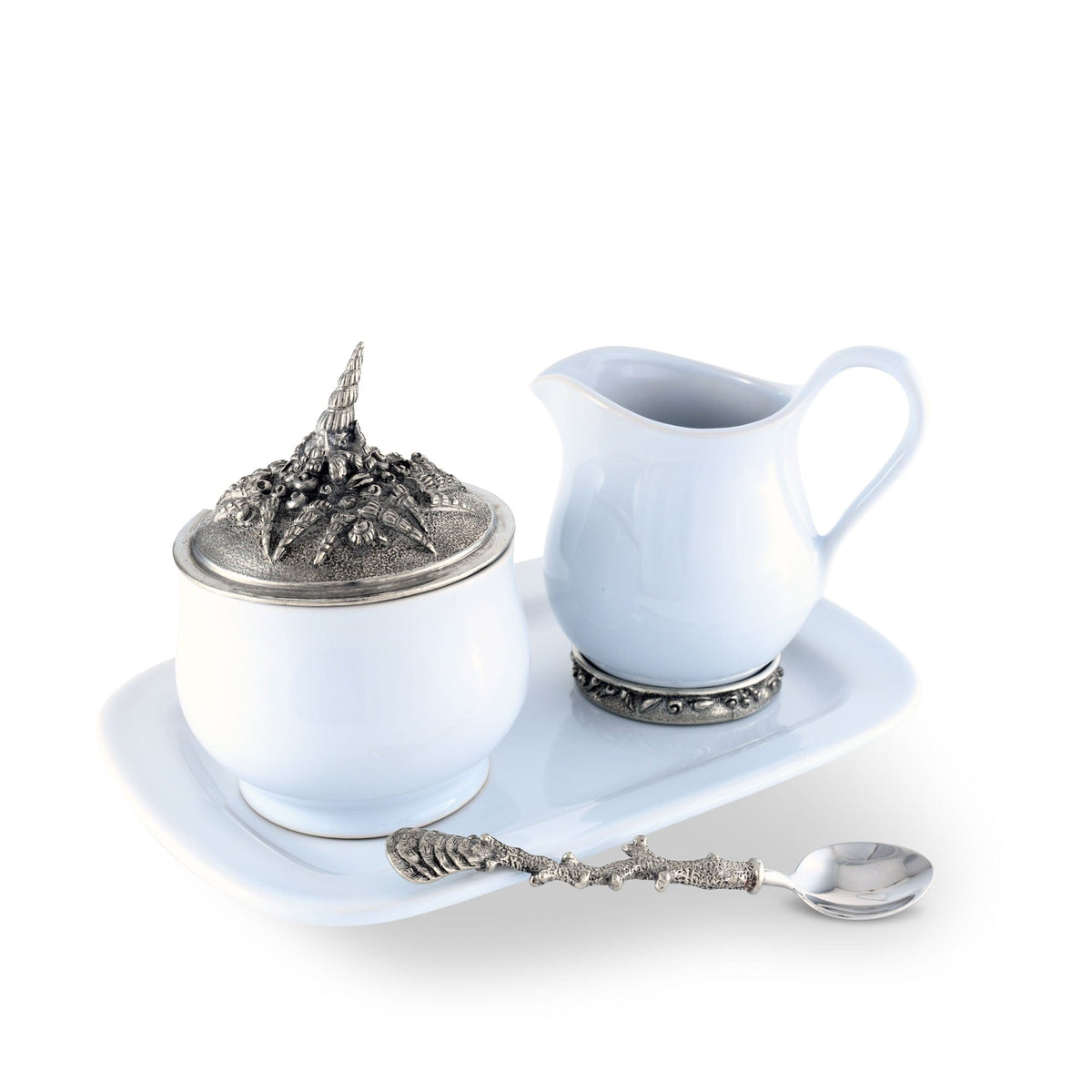 Vagabond House Sea and Shore Coastal Tide Creamer Set