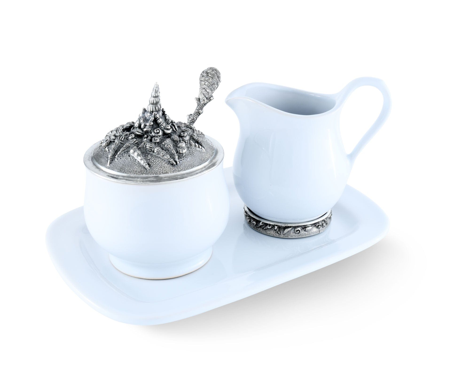 Vagabond House Sea and Shore Coastal Tide Creamer Set