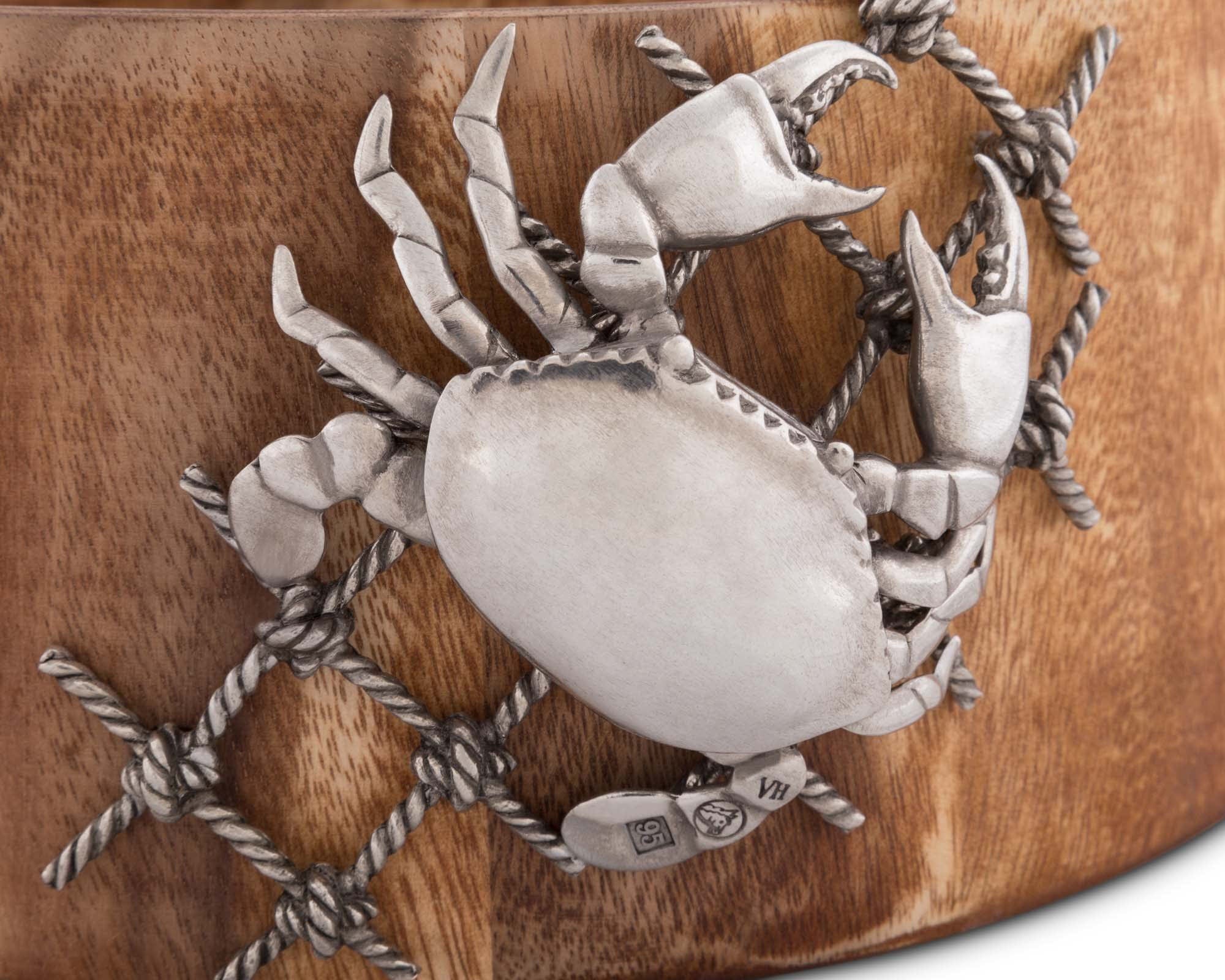 Vagabond House Sea and Shore Crab in Net Salad Bowl