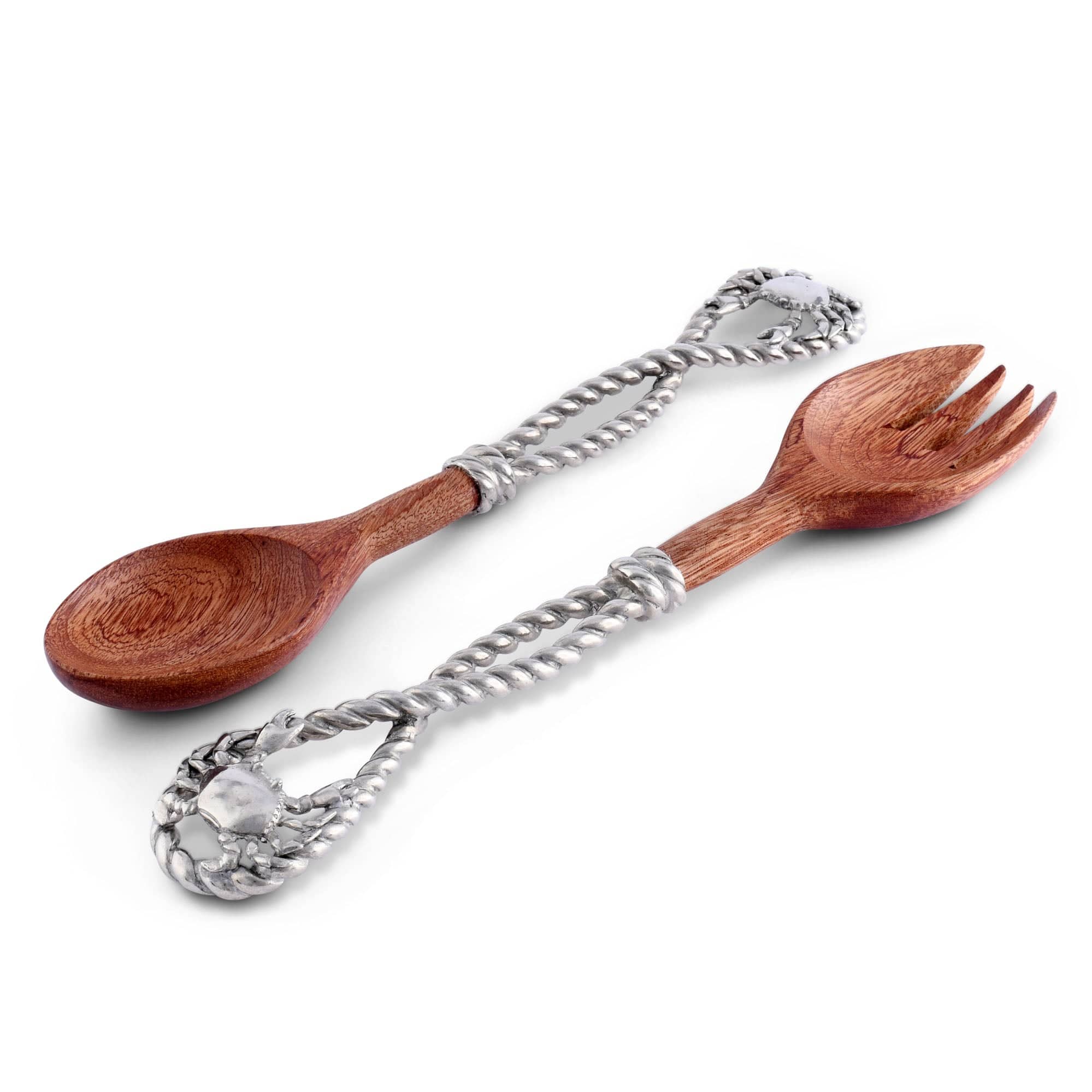 Vagabond House Sea and Shore Crab & Rope Salad Server Set