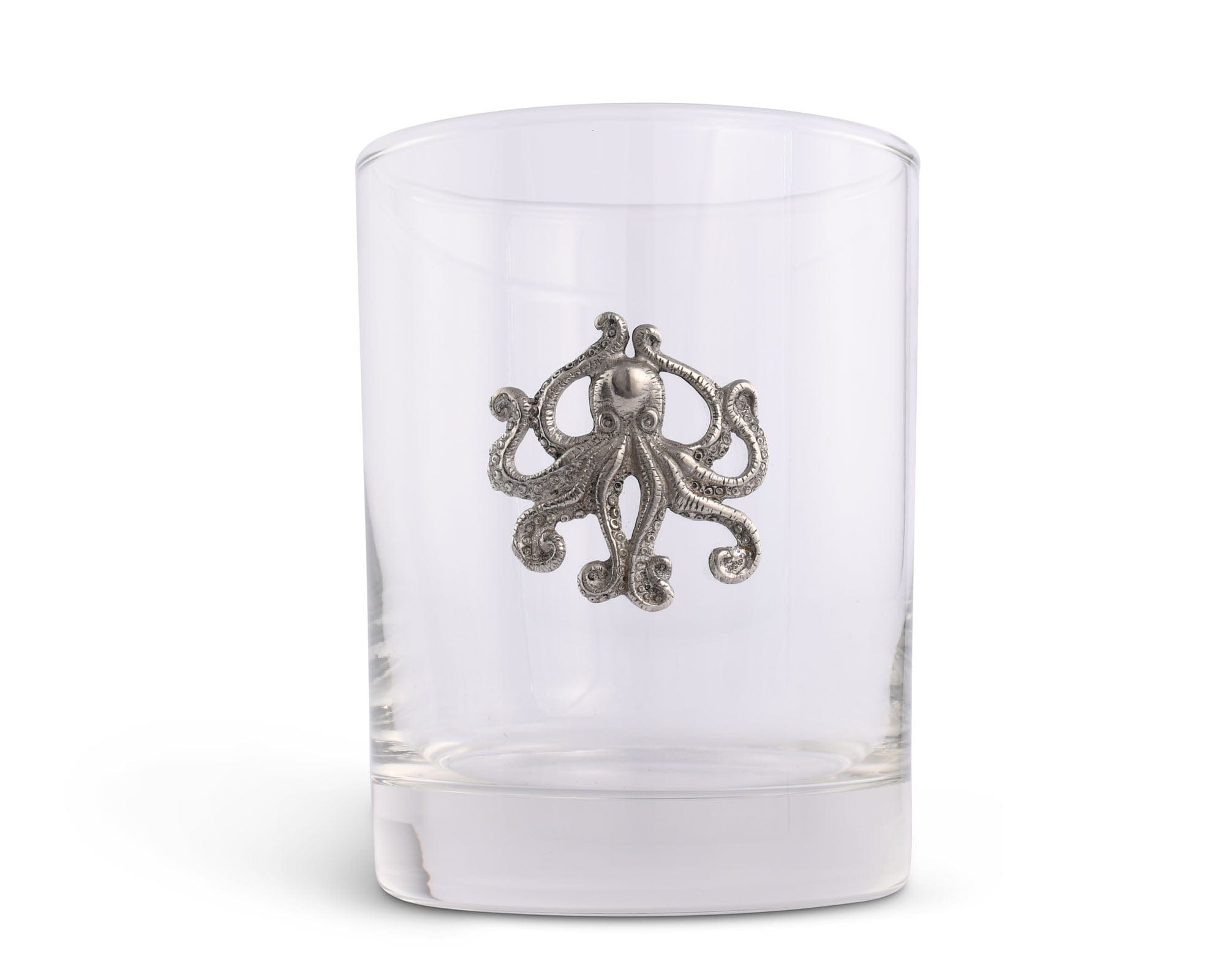 Vagabond House Sea and Shore Octopus Double Old Fashion Bar Glass